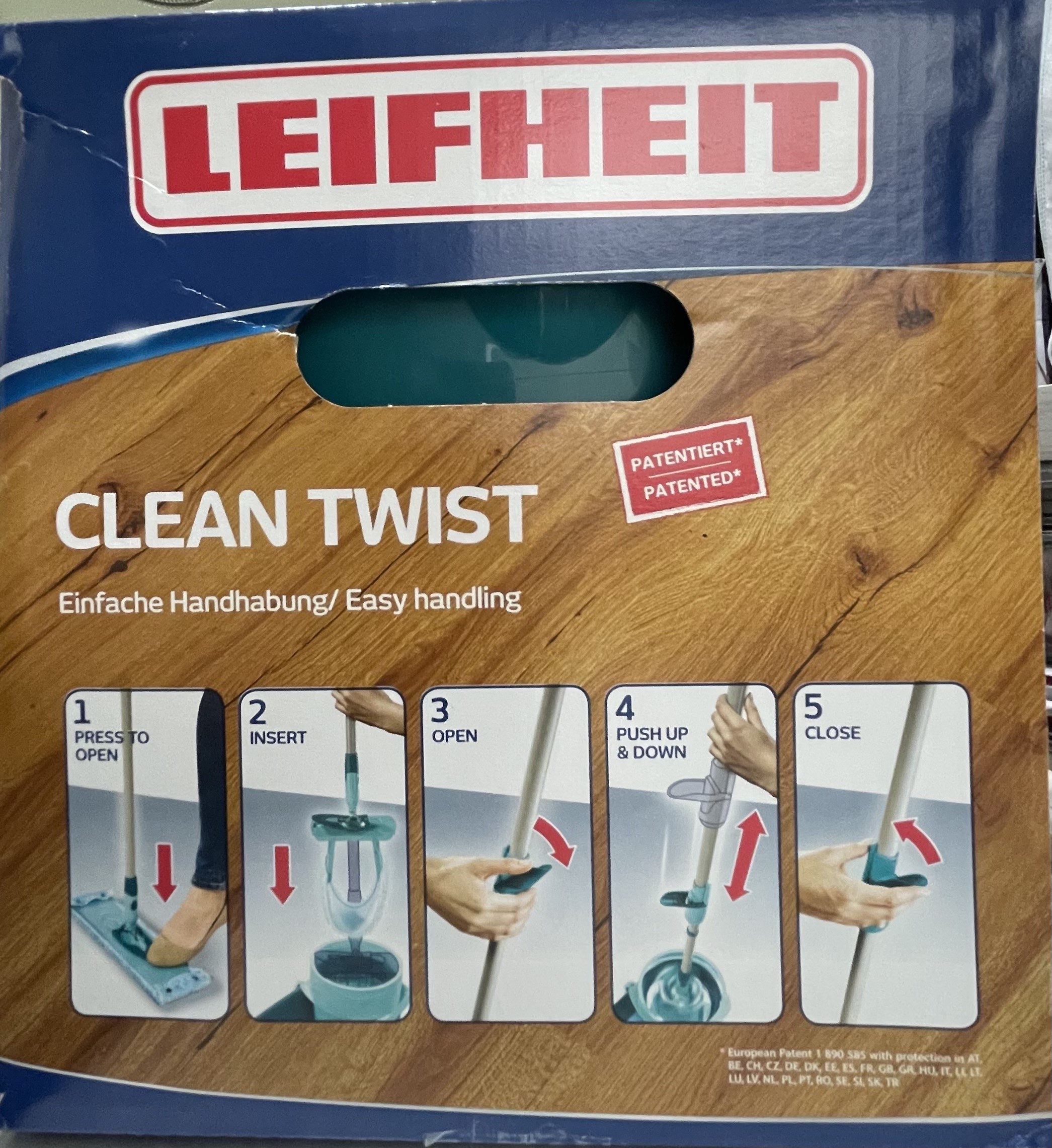 L52120 Leifheit Clean Twist M Ergo Set (Rectangle) – Robinsons Singapore