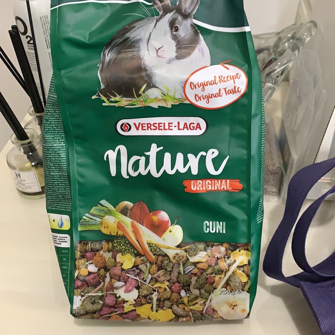 Versele-Laga Nature Cuni Fibrefood (Re-Balance) อาหารกระต่าย สูตรไฟเบอร์สูง  ช่วยย่อยเป็นพิเศษ (1kg)