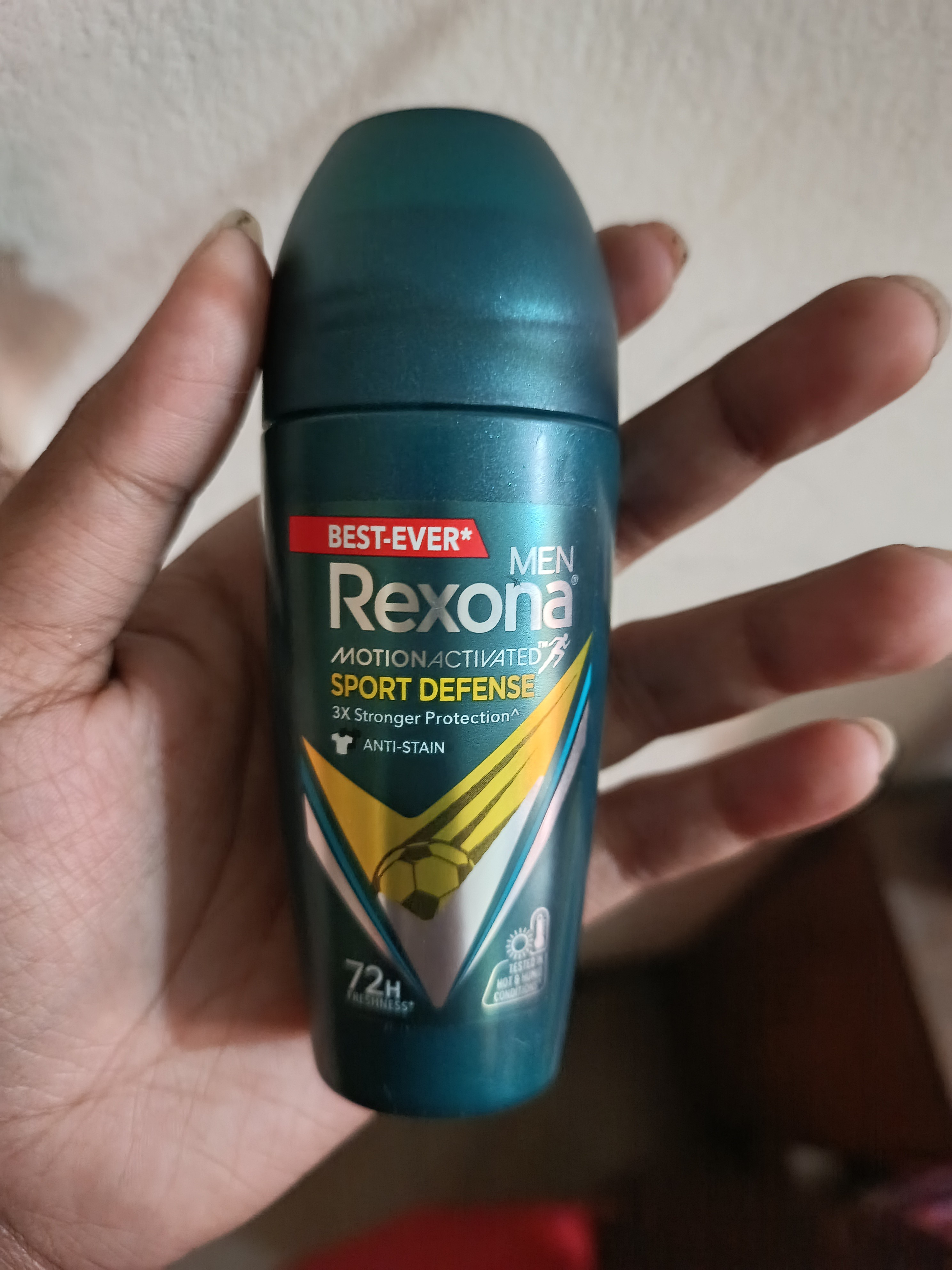 REXONA Men Deo Roll-on Sport Defence, 3 X 50 Ml - MotionSense, 48h Schutz
