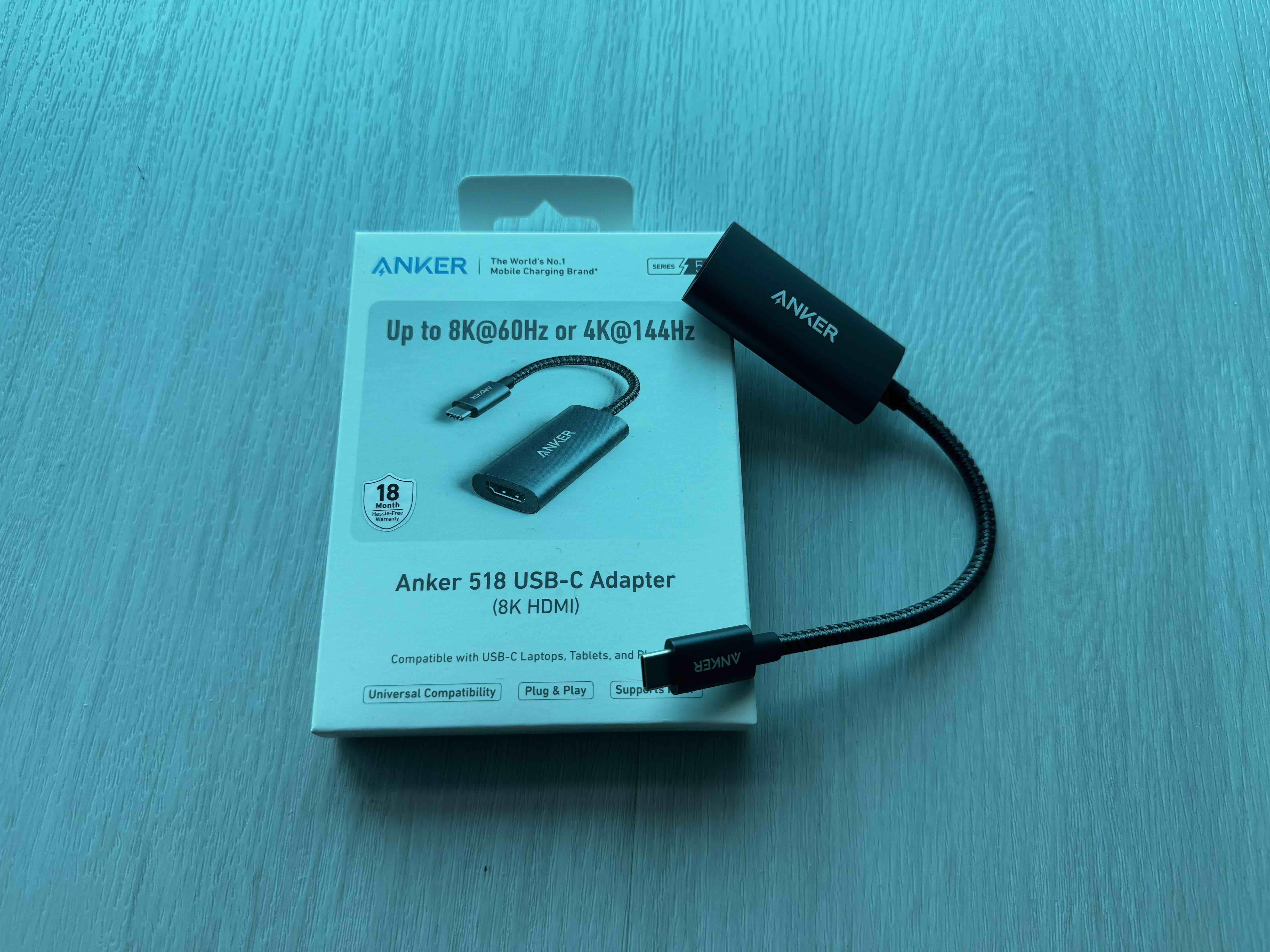 Anker PowerExpand 518 USB C to HDMI Adapter (8K60Hz or 4K144Hz