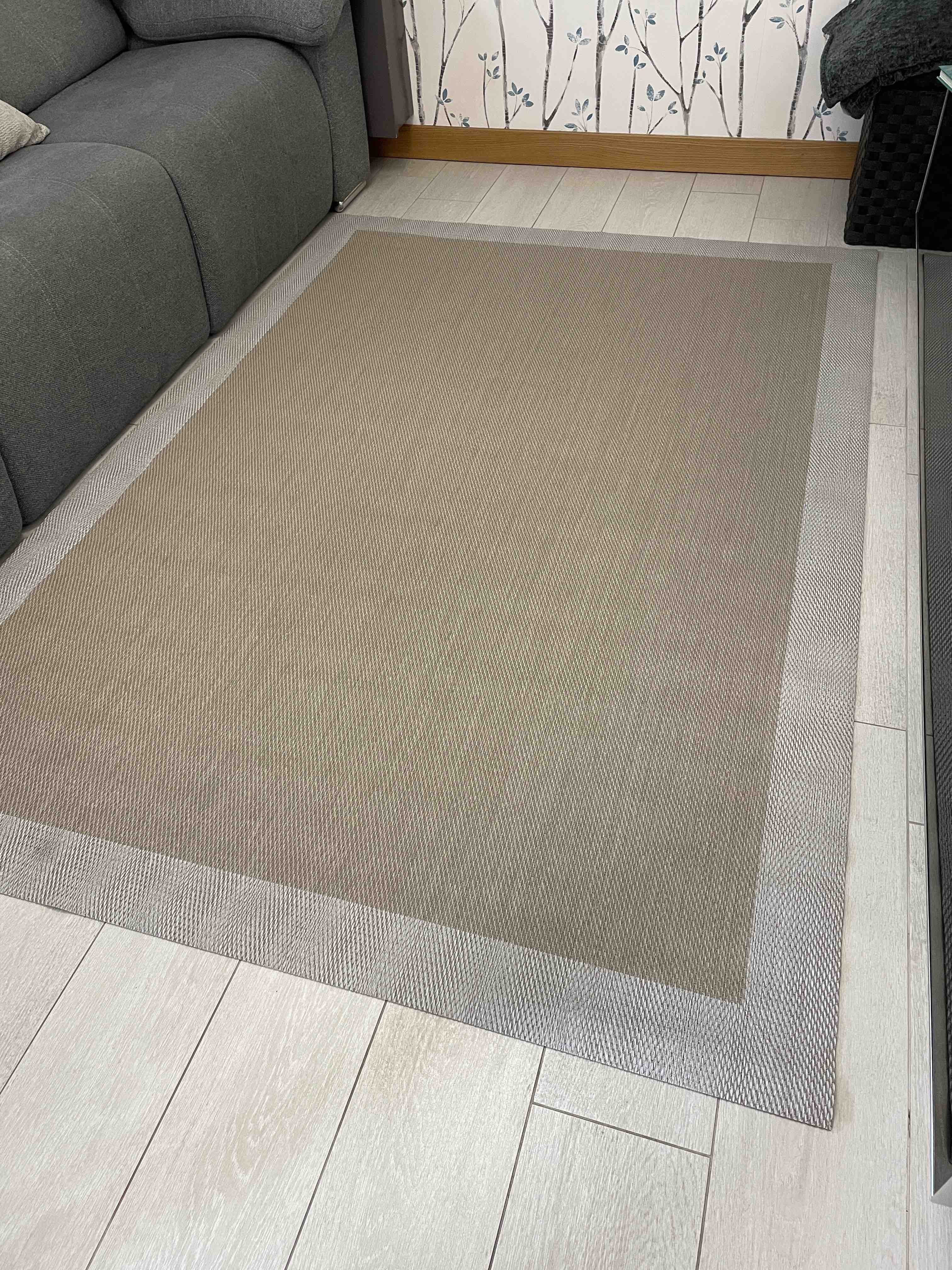 Alfombra vinílica acolchada, alfombra estampada de PVC, lavable y