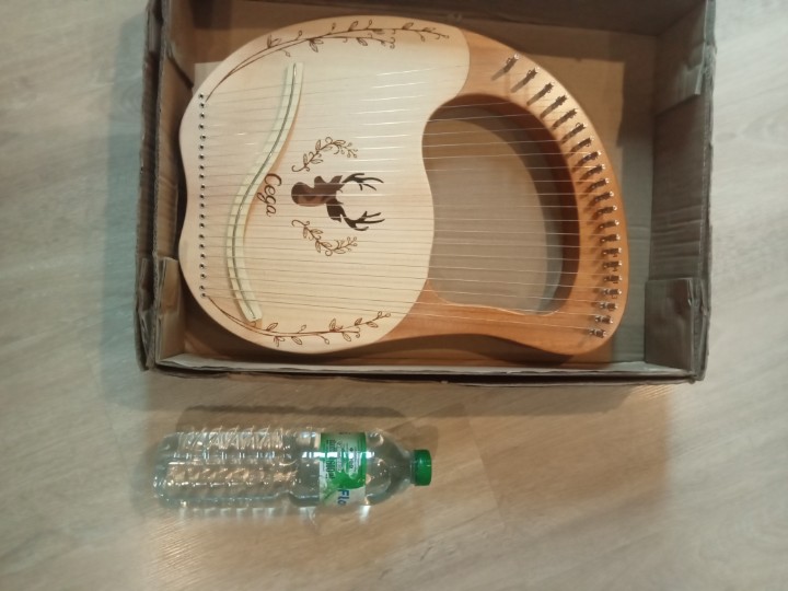 21 Metal Strings Lyre Harp Box Lyre Harp Spruce Topboard