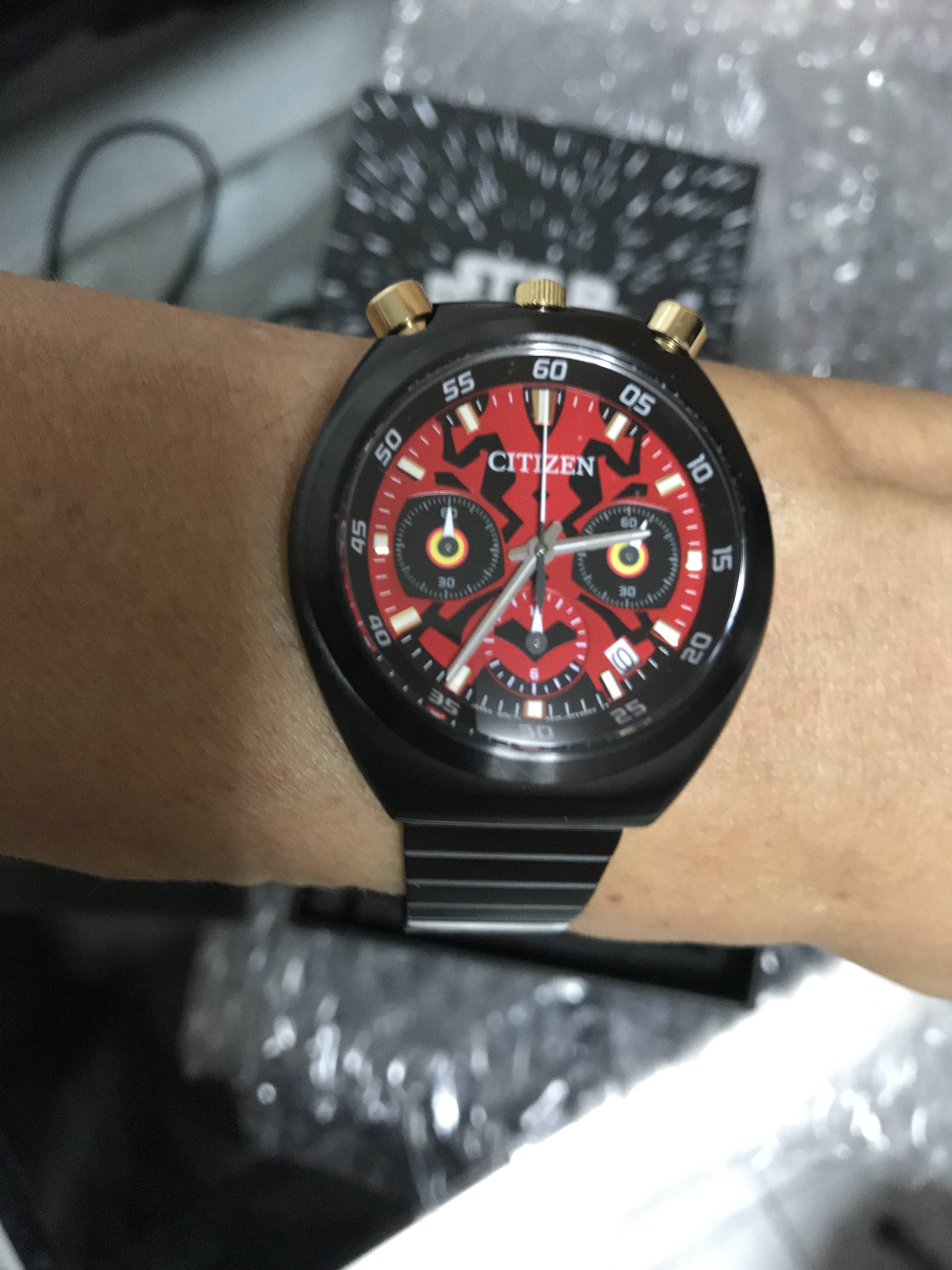 CITIZEN RECORD LABEL TSUNO CHRONO STAR WARS Limited Edition DARTH