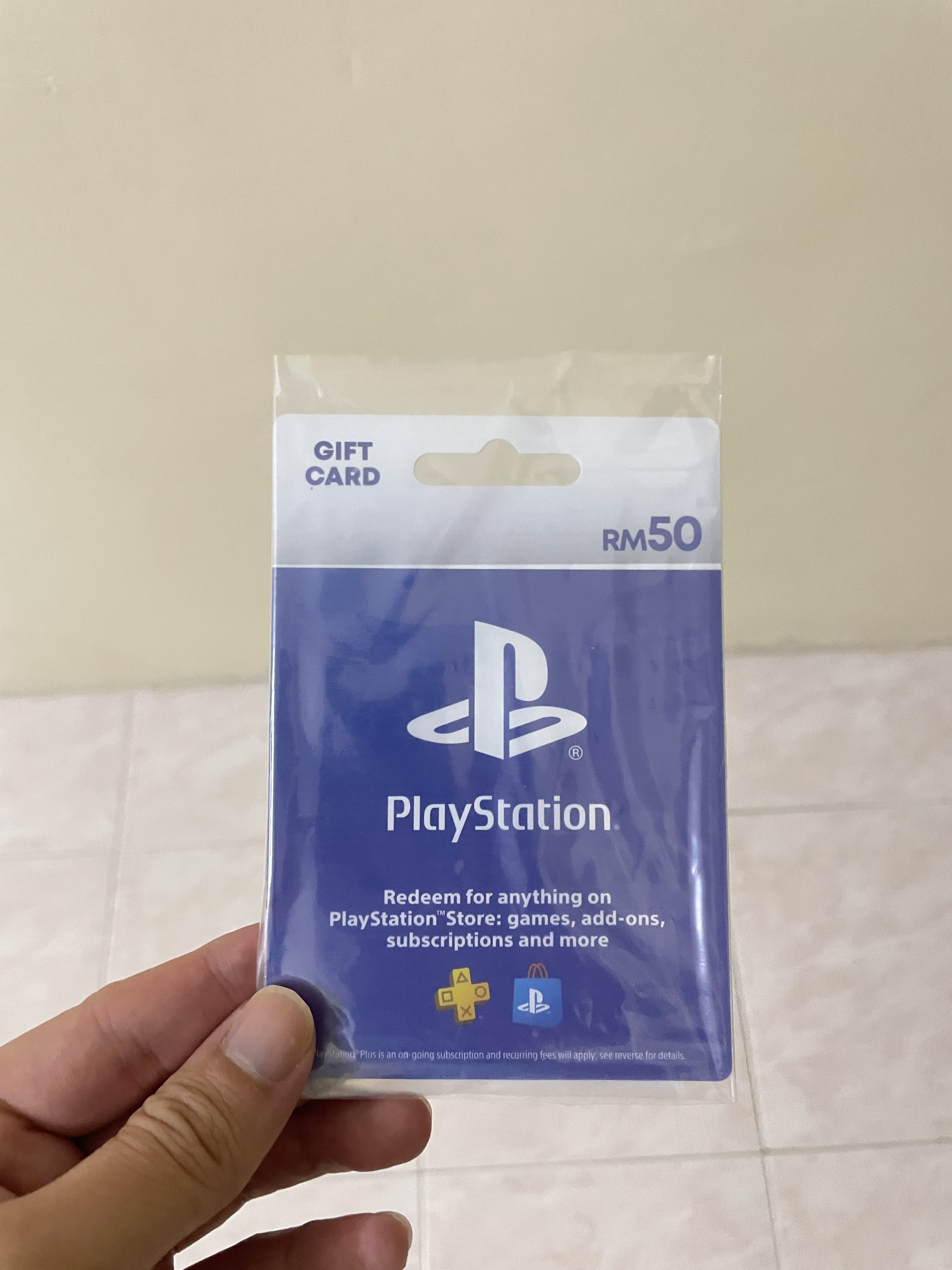 Physical playstation sales gift card