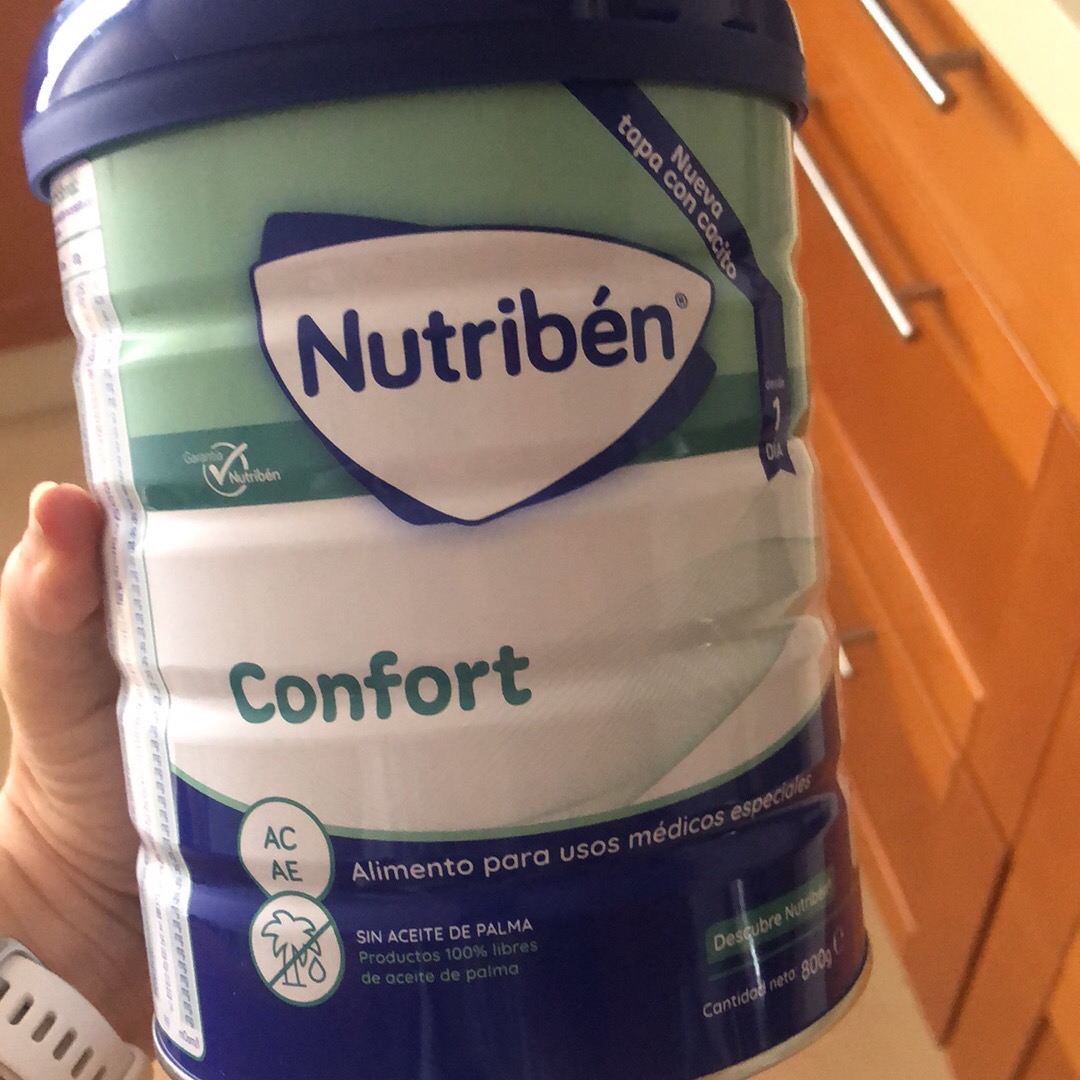 Nutribén Confort - Leche en Polvo Bebé AntiCólicos y AntiEstreñimiento  desde el Primer Día | Alimento Completo | sin Aceite de Palma | 1 Bote de  800g