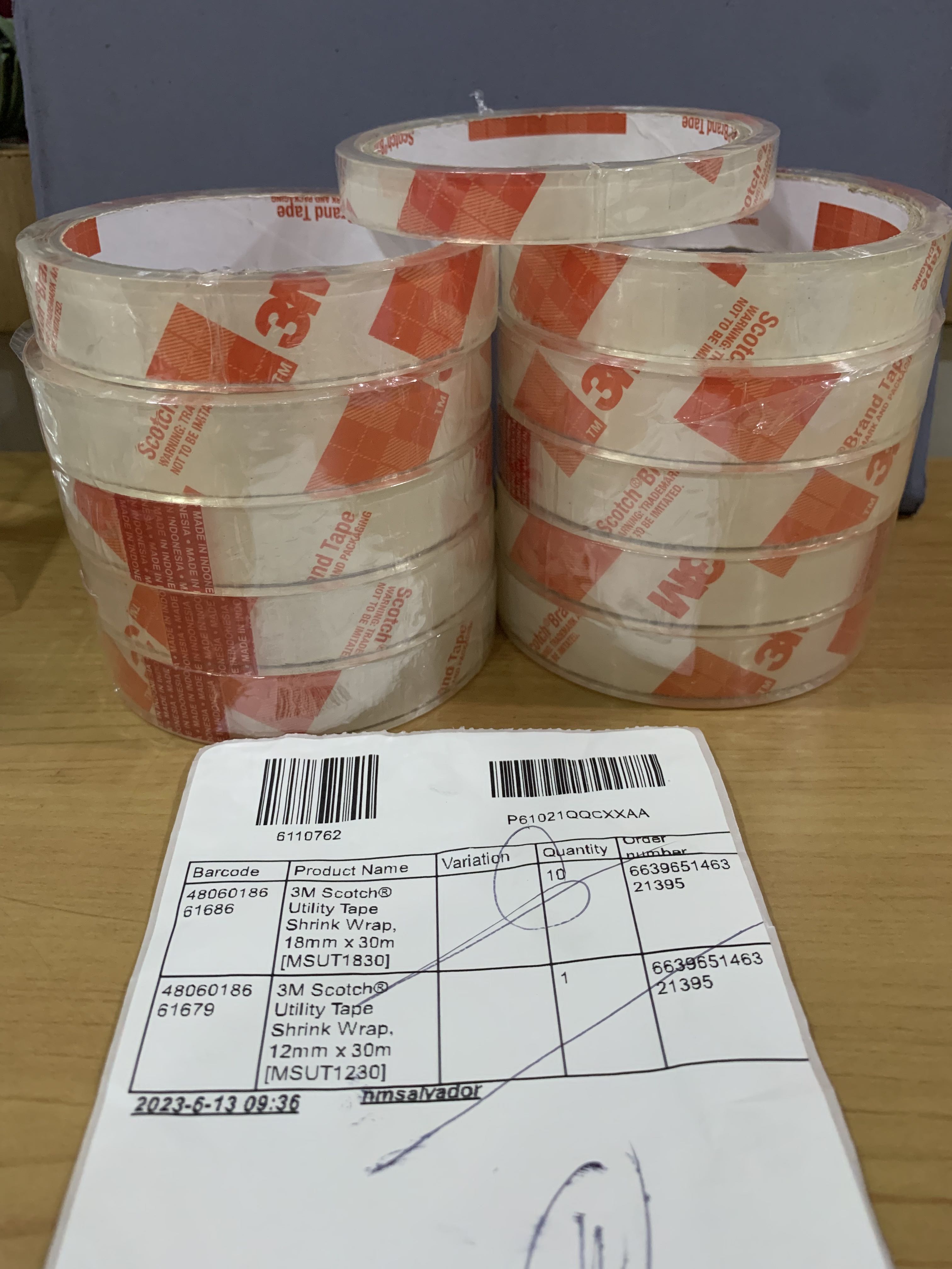 3M Scotch Celo Tape Utility Clear 18mm x 30m