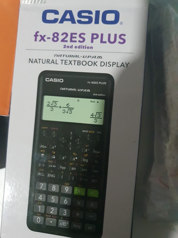 Casio fx-82ES PLUS Scientific Calculator. 252 Functions. Full Dot Display.  Available in 1st and 2nd Editions. Local SG Stock.