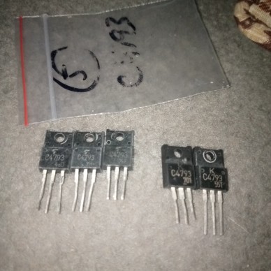 SaNzia 5 PCS 2SC4793 2SA1837 C4793 A1837 230V 1A TO220F Transistor De 3 Pines (Size : 2SC4793