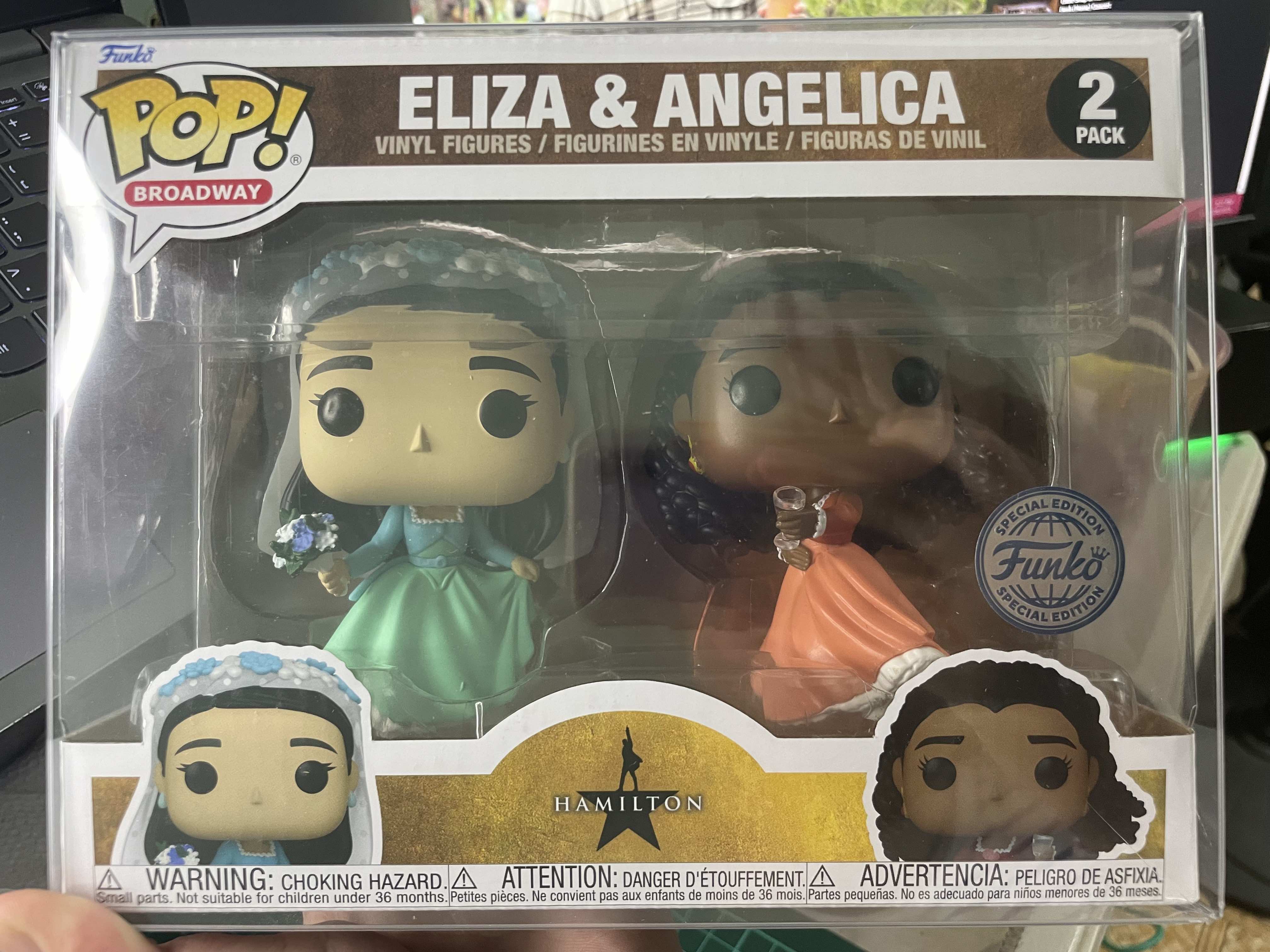Funko POP! Broadway: Hamilton Eliza Angelica 2-Pack (FSE) With
