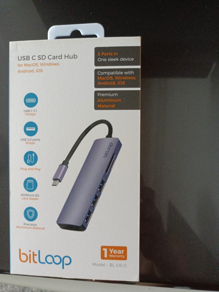 USB C SD Card Reader Hub with 3 USB 3.0 ports – BitLoop Technologies  Singapore
