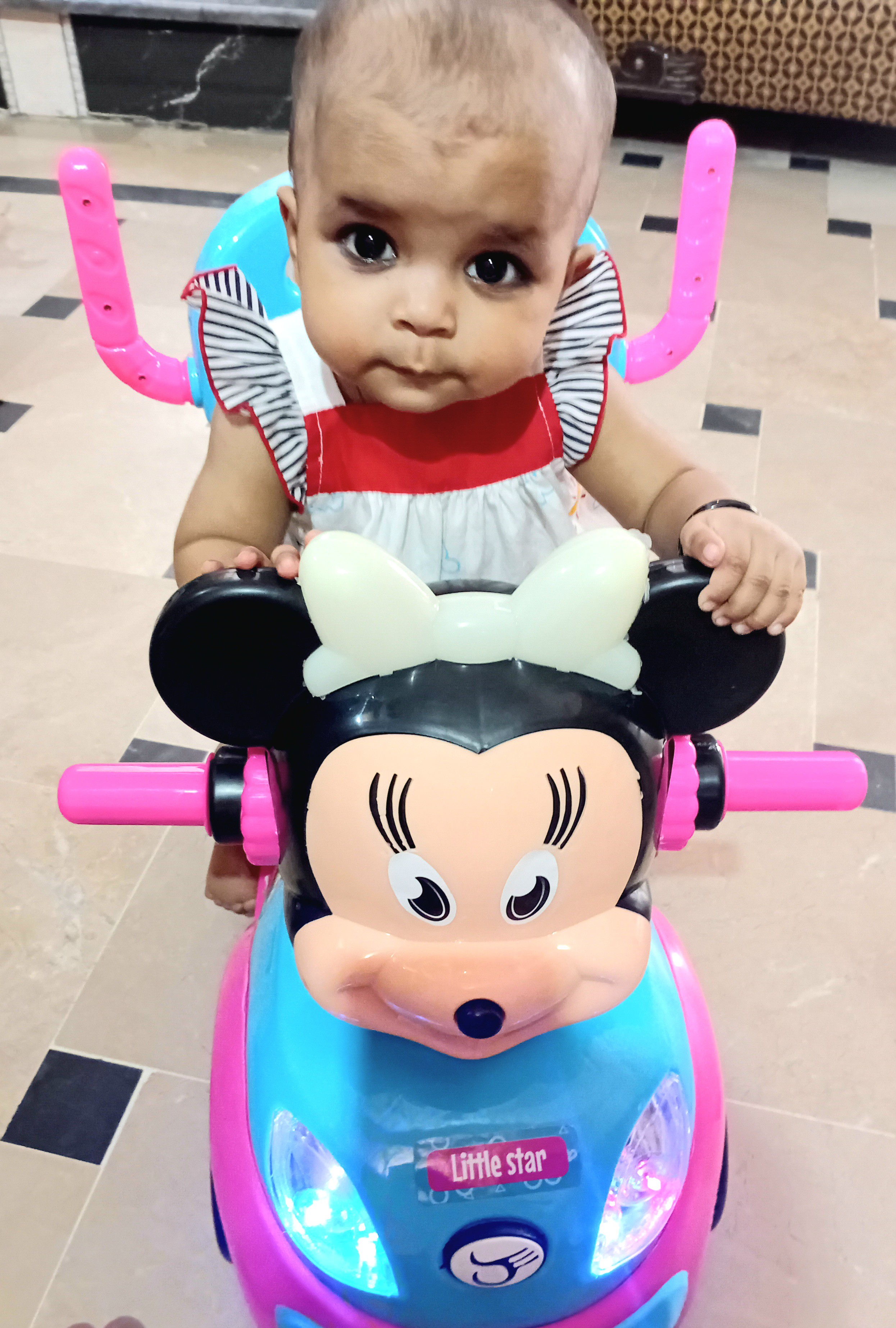 Mickey Mouse Wheel Push Car Kids Push Car For Toddlers, Flashing