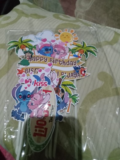 LEBERY Lilo Stitch Cake Topper 6pcs, Stitch Birthday Indonesia