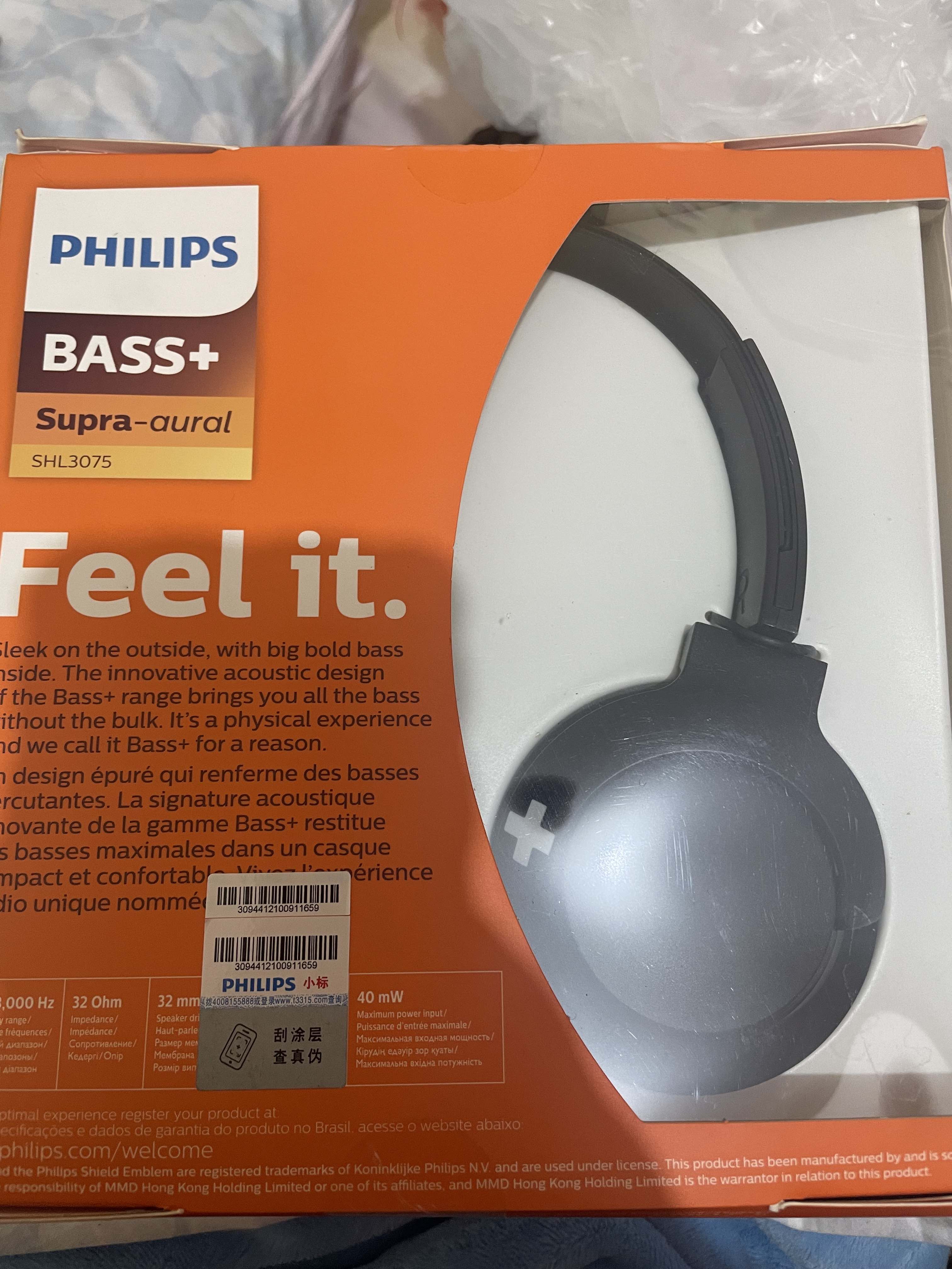 Headset Philips Bass+ Supraaural Shl3075 Shl3075 Sales