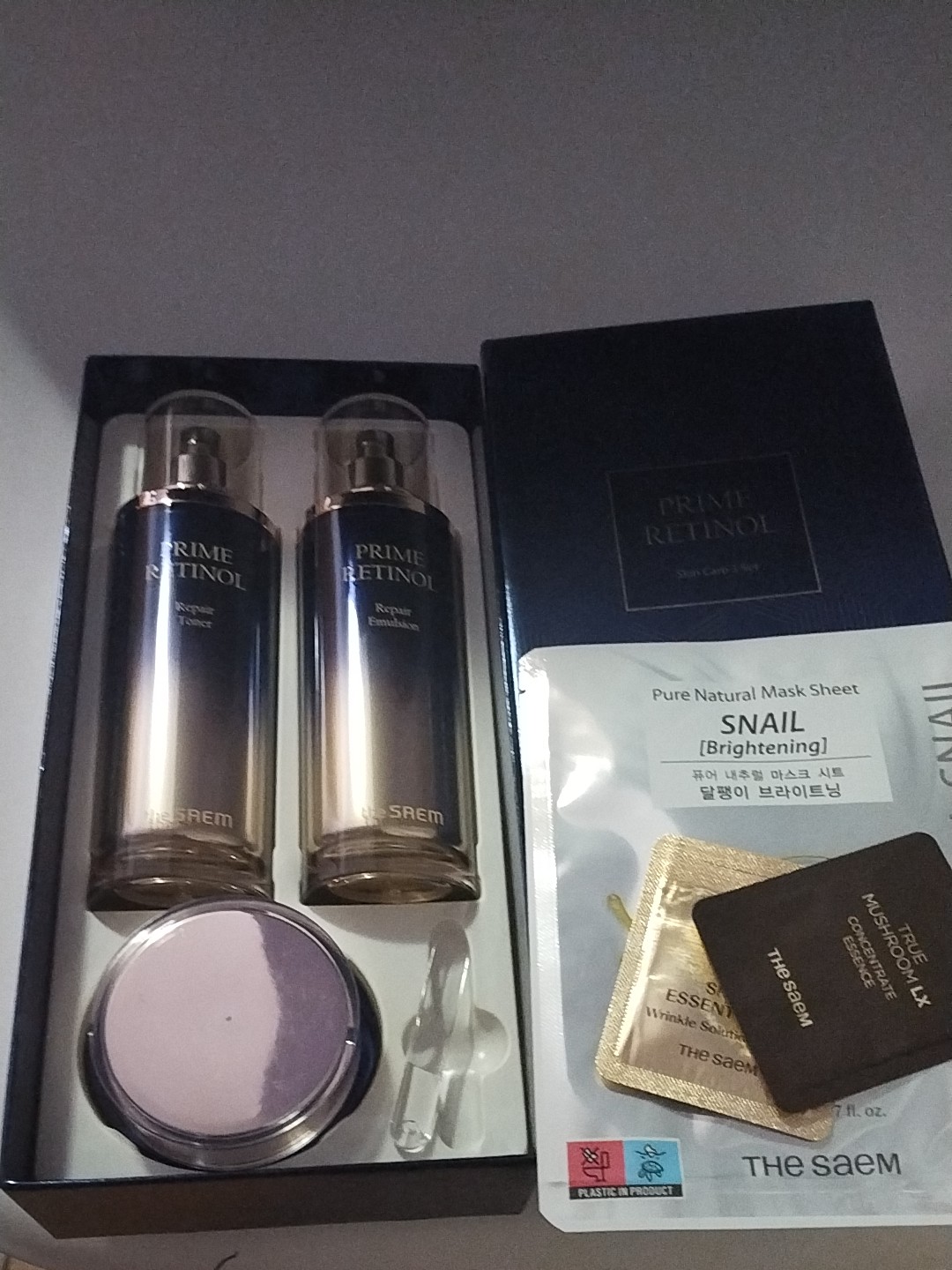 the SAEM PRIME RETINOL スキンケアセット THE SAEM] Prime Retinol Skin Care Set Niacinamide Serum Set