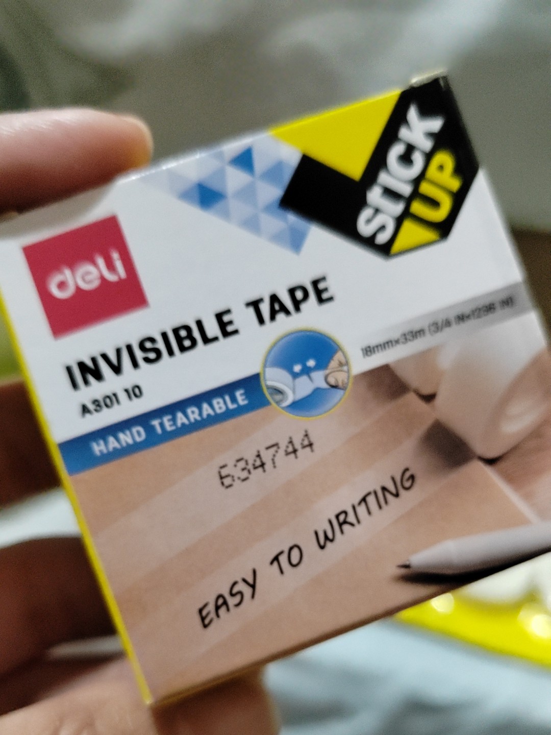 Deli Invisible Tape 18mmx33m (1roll/box) (1pc) EA30110 [7526A30110