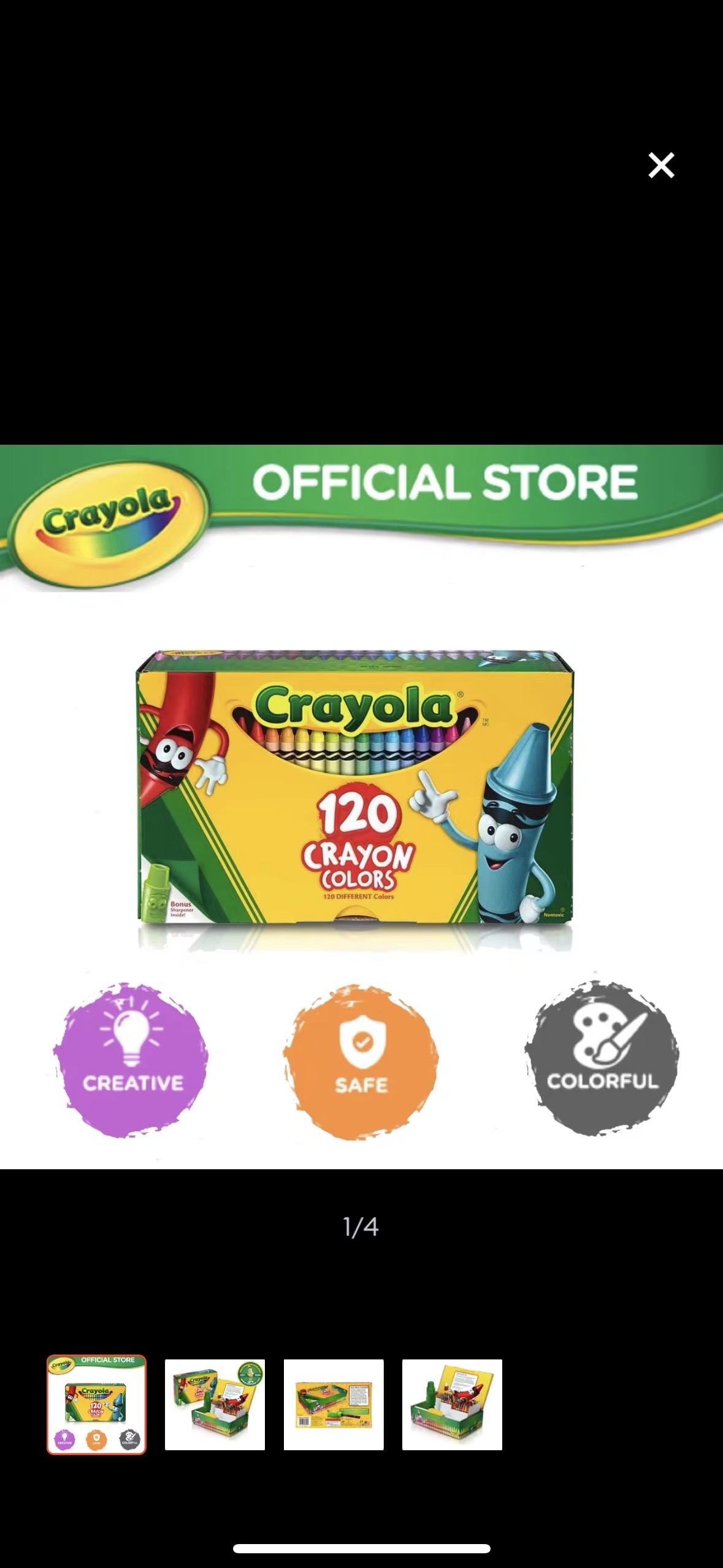 Crayola Crayons, 120 Count, Coloring Supplies, Gift for Kids