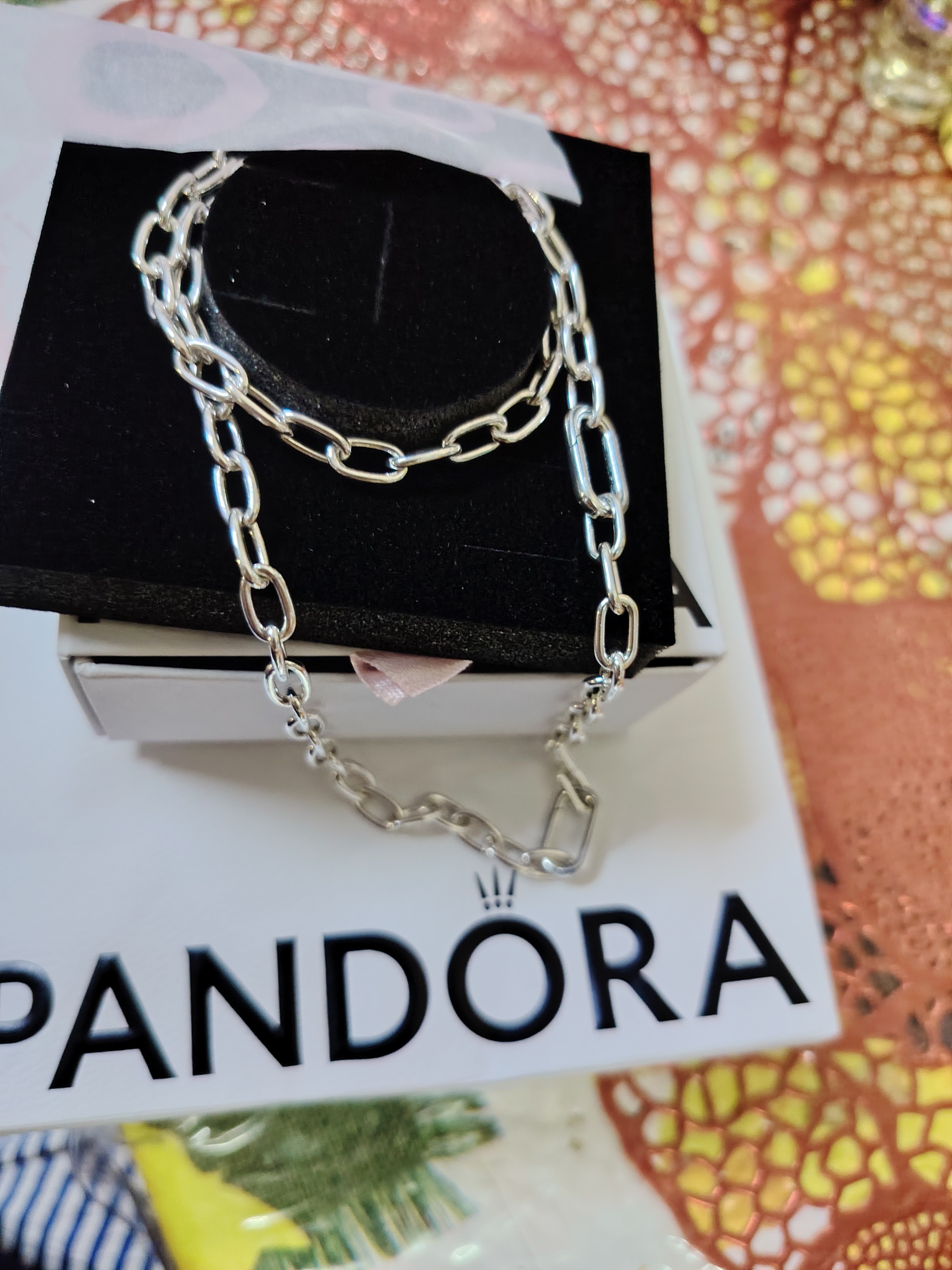 Pandora ME Link Chain Necklace (50cm) Sterling Silver Pendant 