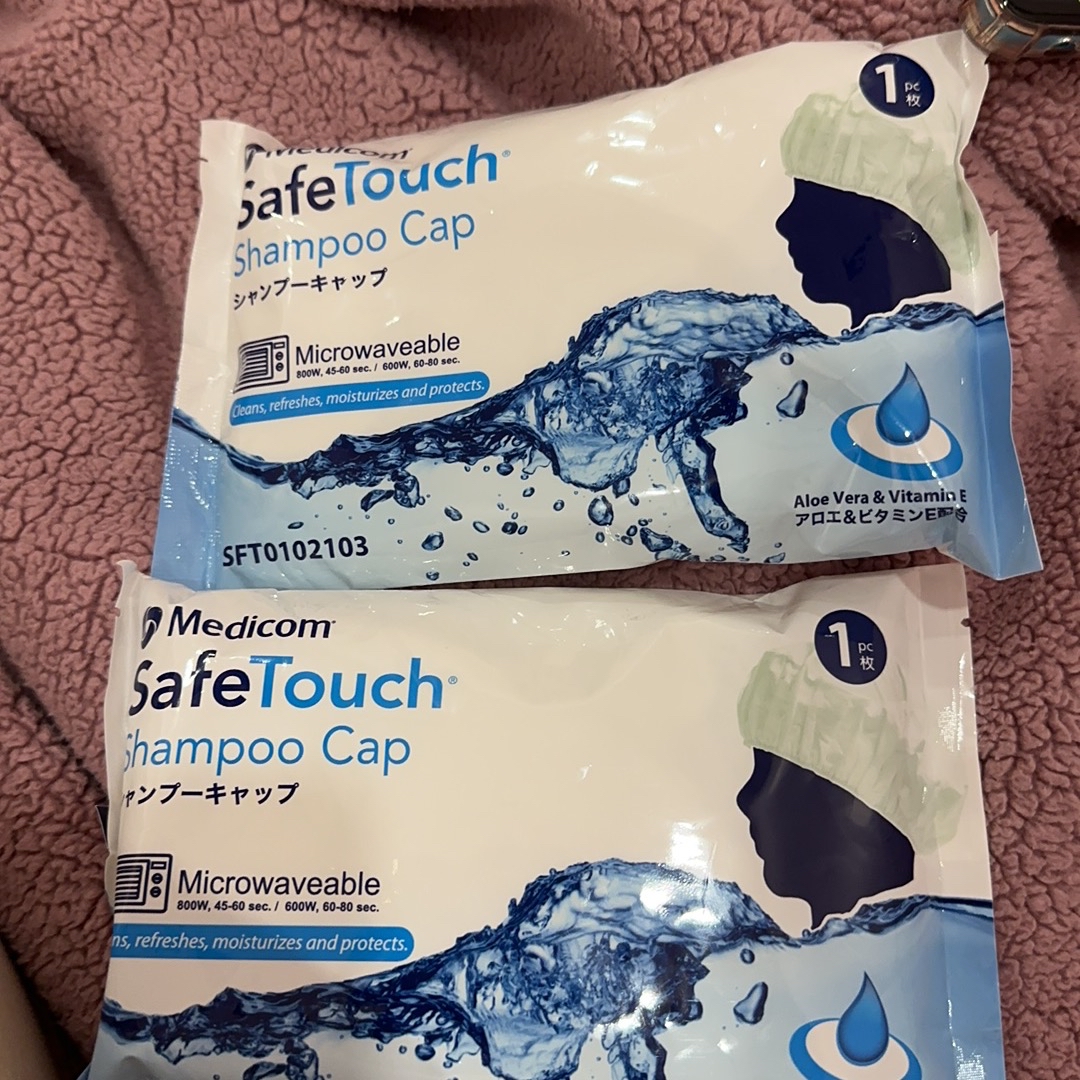 Safetouch shampoo clearance cap