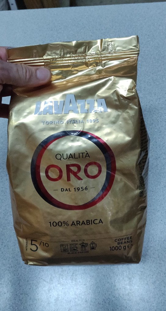 Qualitá Oro café 100% arábica en grano intensidad 5/10