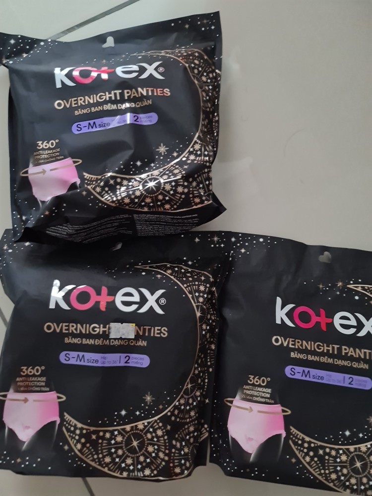 Kotex Overnight Anti-Leakage Protection Panties L/XL size 2 pieces