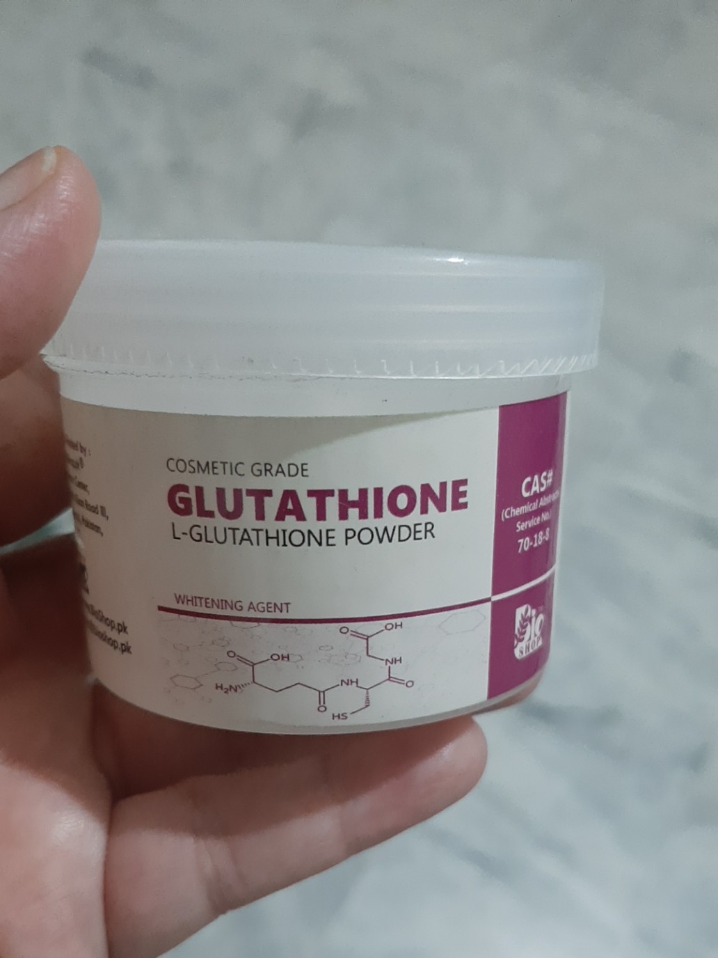 glutathione powder cosmetic grade Premium Skin Brightening L-Glu tathione 10gm Xịt Giảm Mụn Lưng
