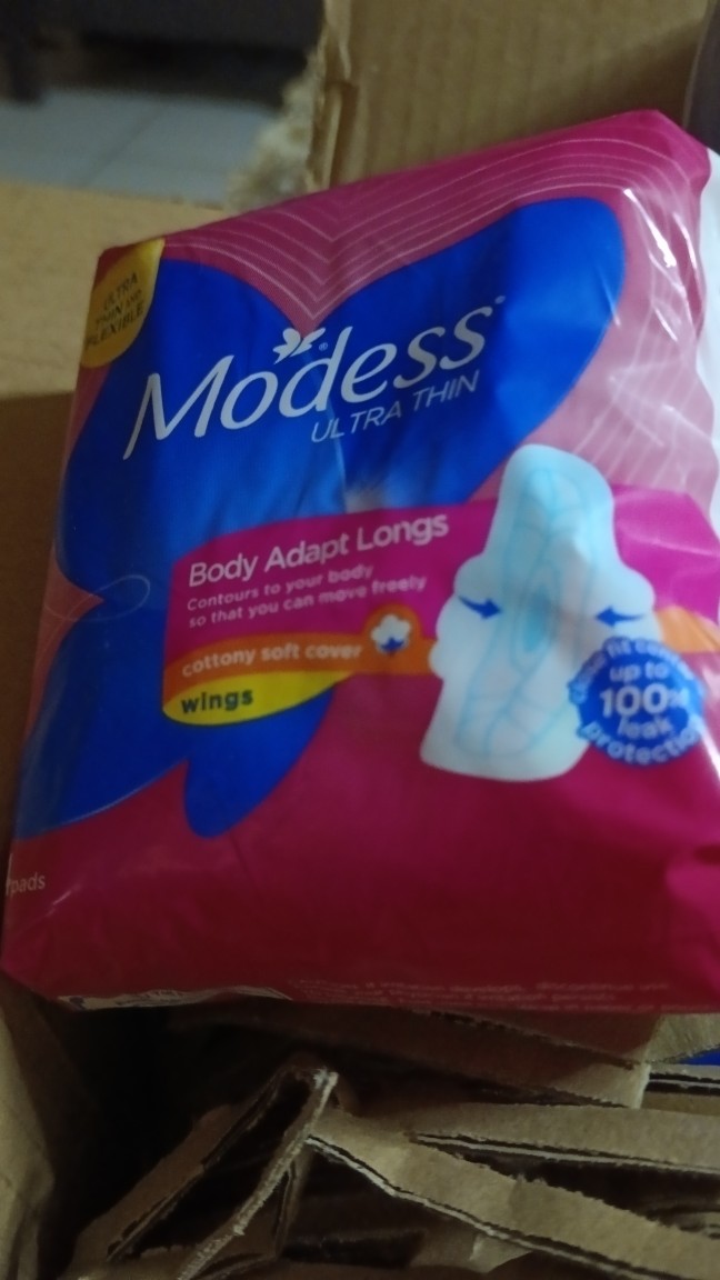 Modess Body Adapt Longs Ultra Thin Sanitary Napkins 4s delivery in