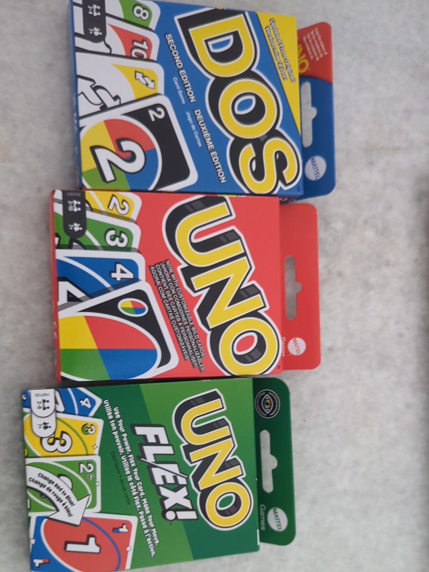 Second Edition Cartas Uno Dos UNO DOS Second Edition Card Game (HNN01) Mattel Games Role Playing