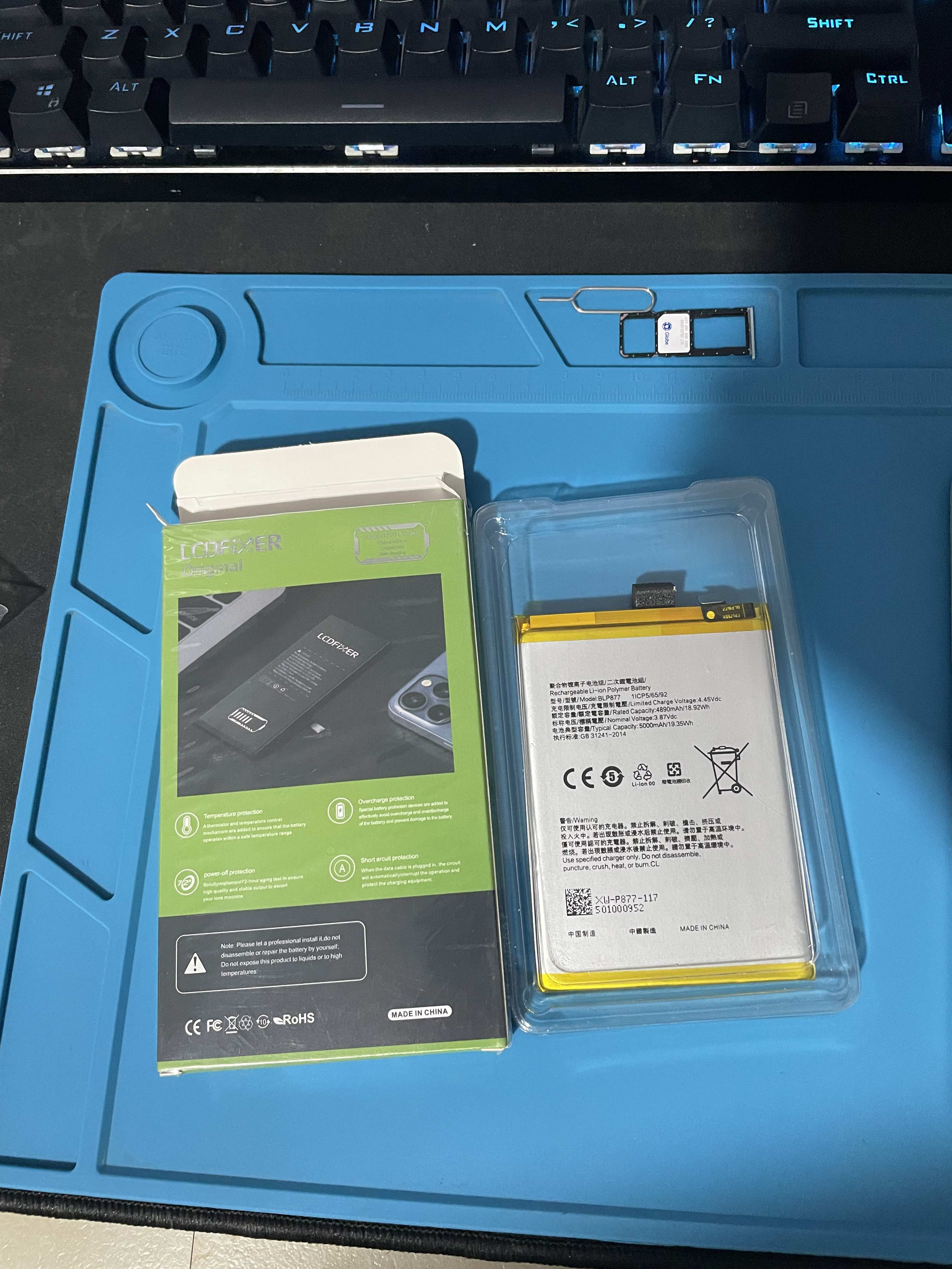 Batteria MOBILEX BLP877 5000mAh Per Realme 8i, C35, C33, C31, C30, C30s, Narzo 50i Prime – OEM Con Adesivo