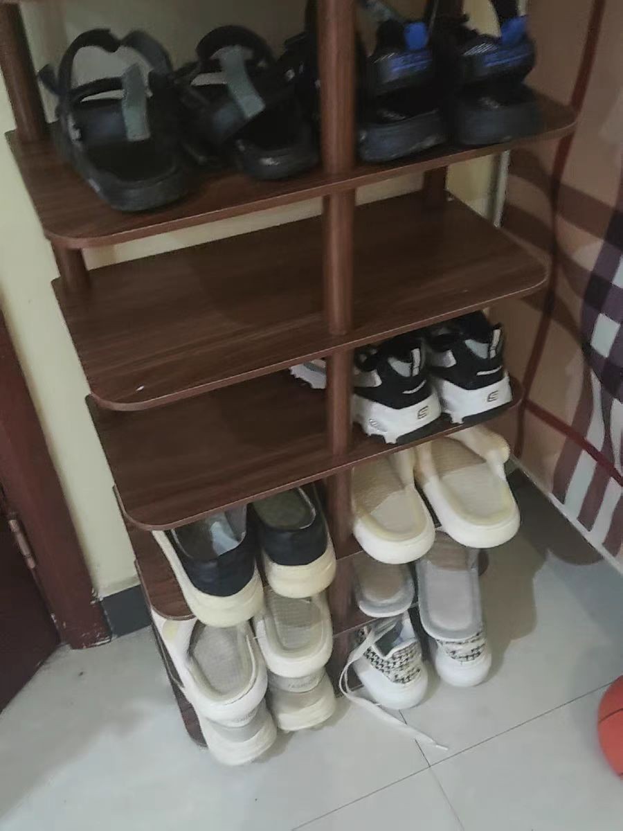 Wooden shoe store rack olx