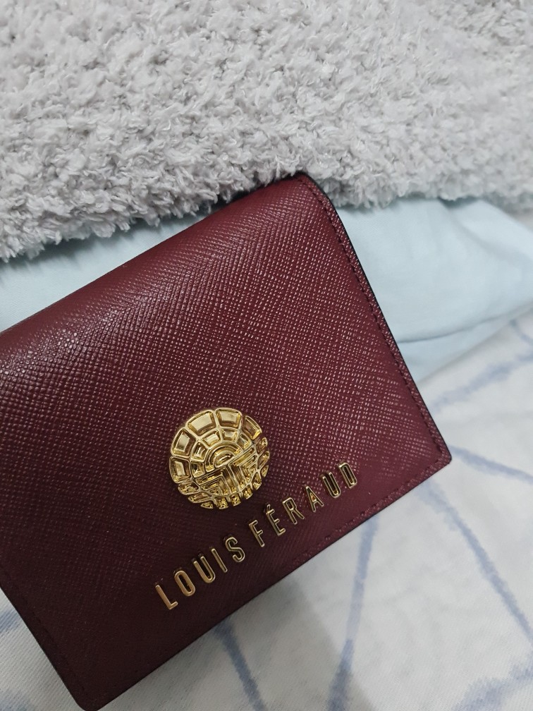 Louis Feraud Red calfskin wallet at 1stDibs
