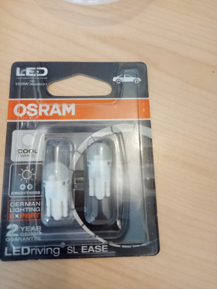 2780CW Original Osram T10 W5W Cool White LED Bulb 4090 6000K 12V