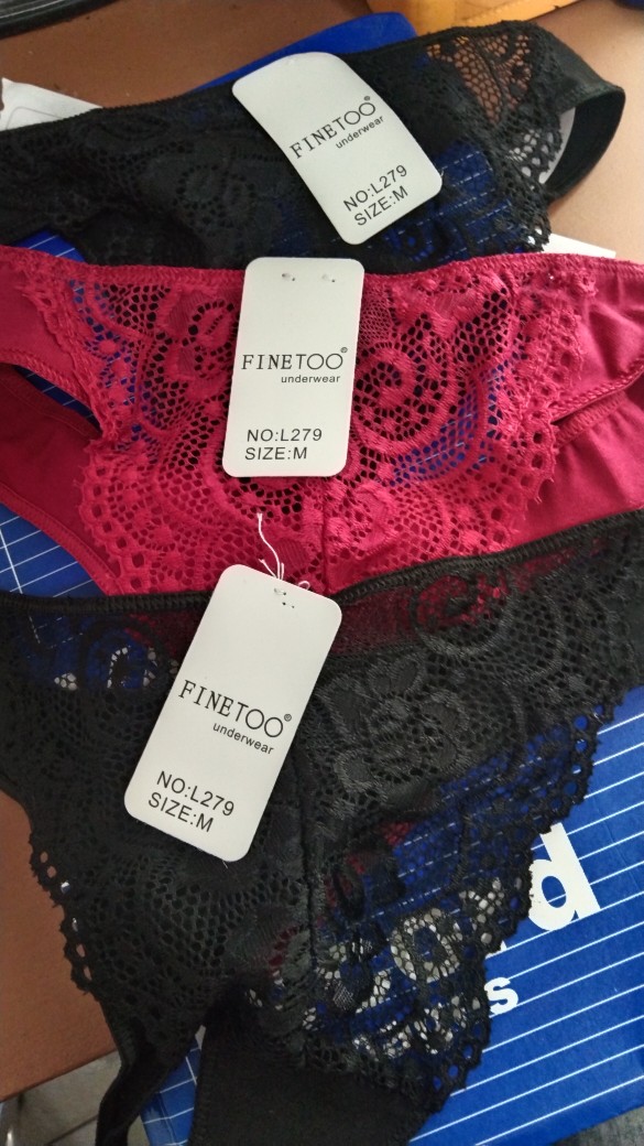 AllOfMe 3PCS/Set Cotton Women Panties Lace Underwear Female Lingerie  Intimates Underpants Sexy Panties for Girls Pantys