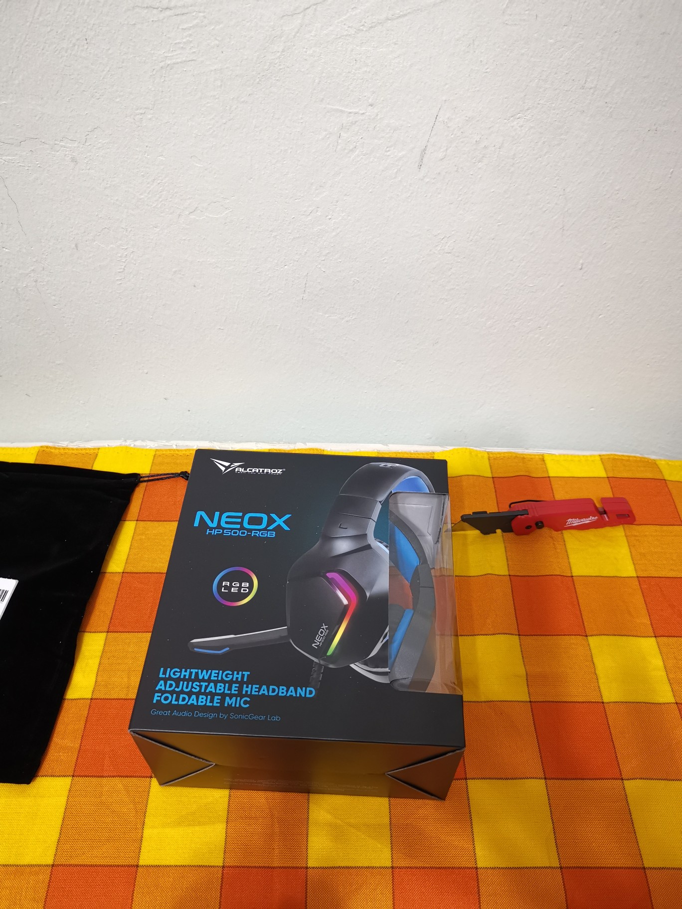 READY STOCK]Alcatroz Neox HP500 RGB Wired Gaming Headphone with