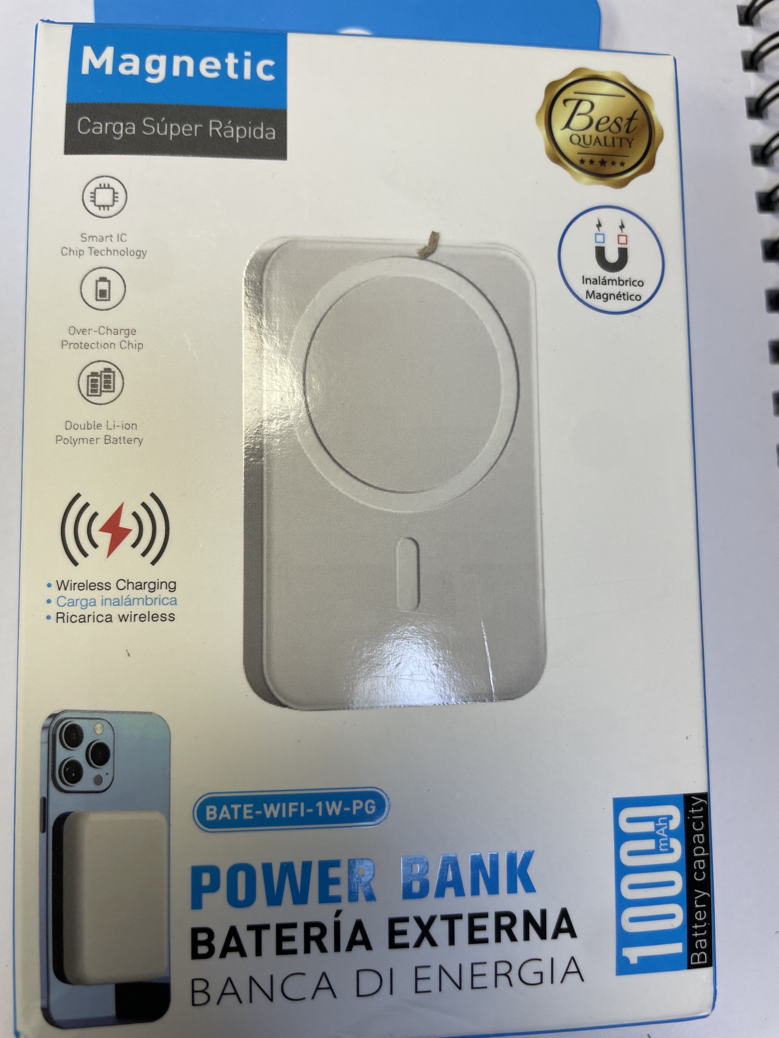 Power Bank 10000mah Magnético Bateria Externa Magsafe Ligero