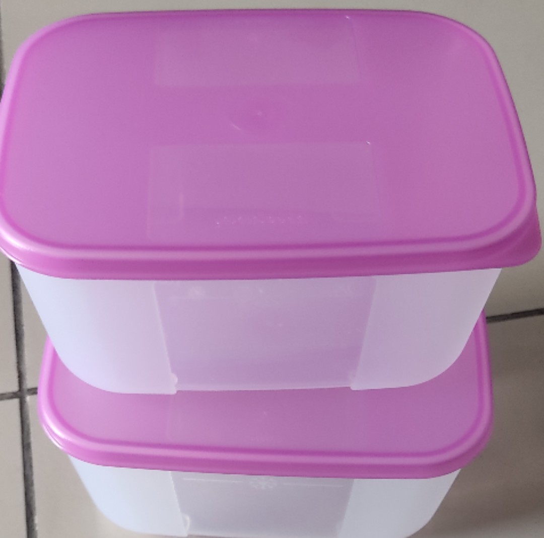 Tupperware Congelador Mate Contenedor (650Ml), Juego De 2