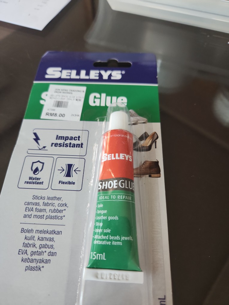 SYK SELLEYS Shoe Glue (15ml) Clear Colour Shoe Repair Kit Adhesive Super  Glue Strong Gam Kasut Kuat New Arrival Negeri Sembilan, Malaysia Supplier,  Seller, Provider, Authorized Dealer