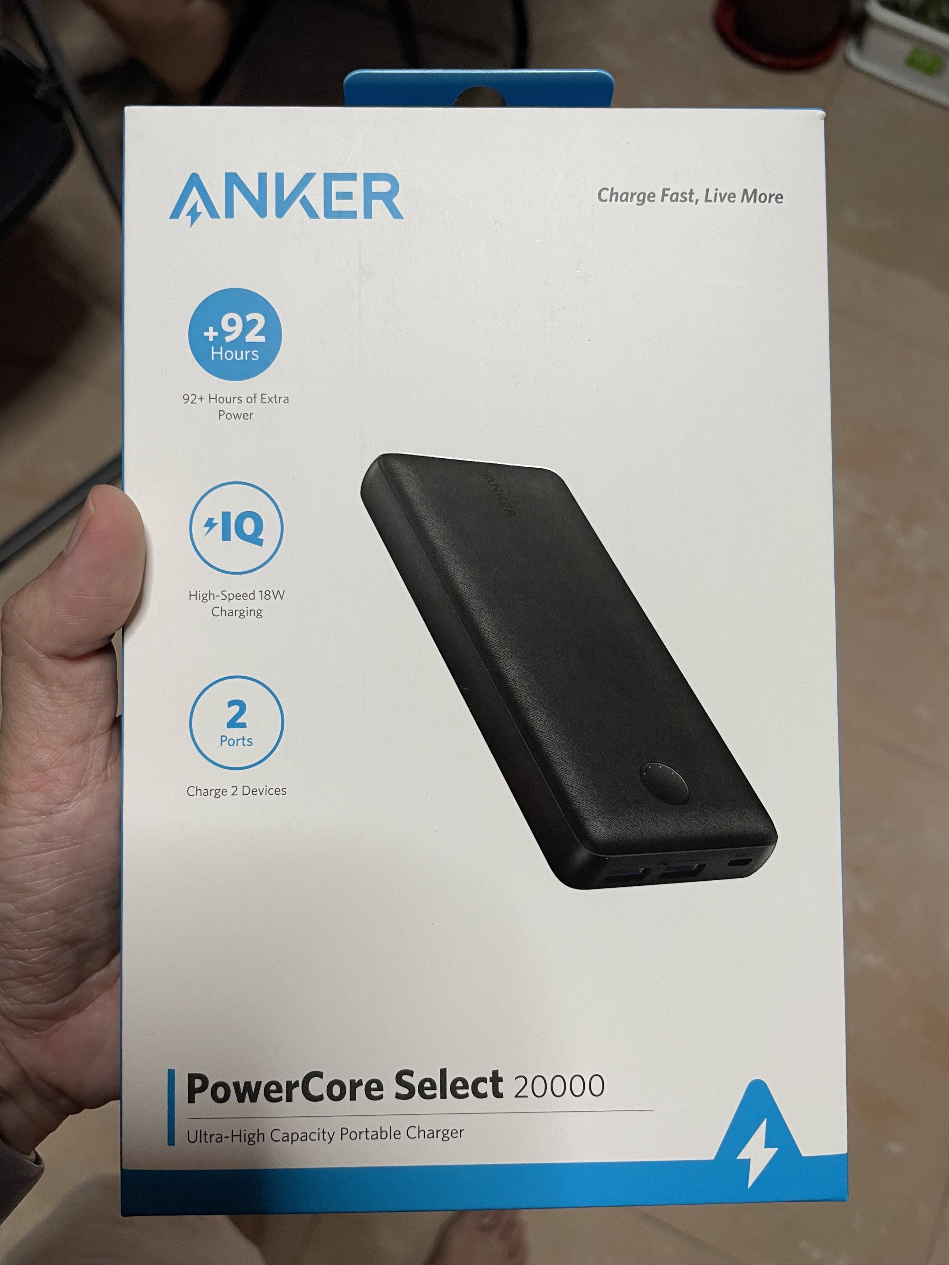 Anker Powerbank PowerCore Select Powerbank 20000mAh Power Bank