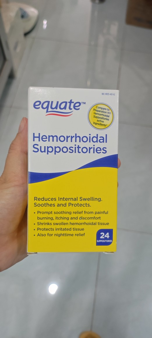 Equate Hemorrhoidal Suppositories - 24 suppositories