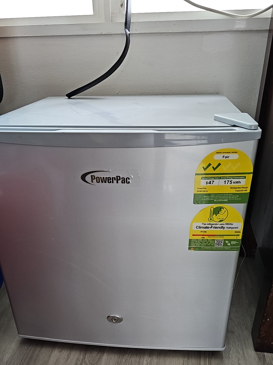 50L Bar Fridge with Lock (PPBF555) - PowerPacSG