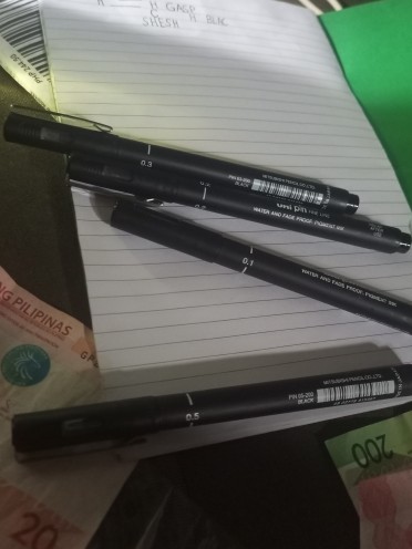 Manila Stock]UNI PIN Technical Drawing Pen (0.05MM - 0.8MM) Engineering  Drawing Office Writing Gift Pen Black Ink Gel Pen