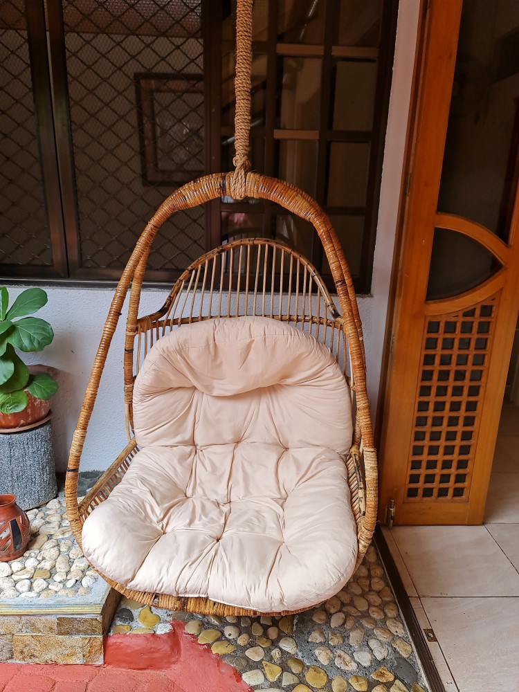 Moongil Swing Chair Cane Bamboo Swing Hanging Chair Jhula For All