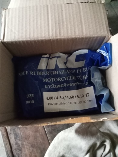 IRC 4.00/4.50/4.60/5.10-17 Inner Tube – 110/100-17 & 130/80-17 – Motorcycle TR4 – T20052