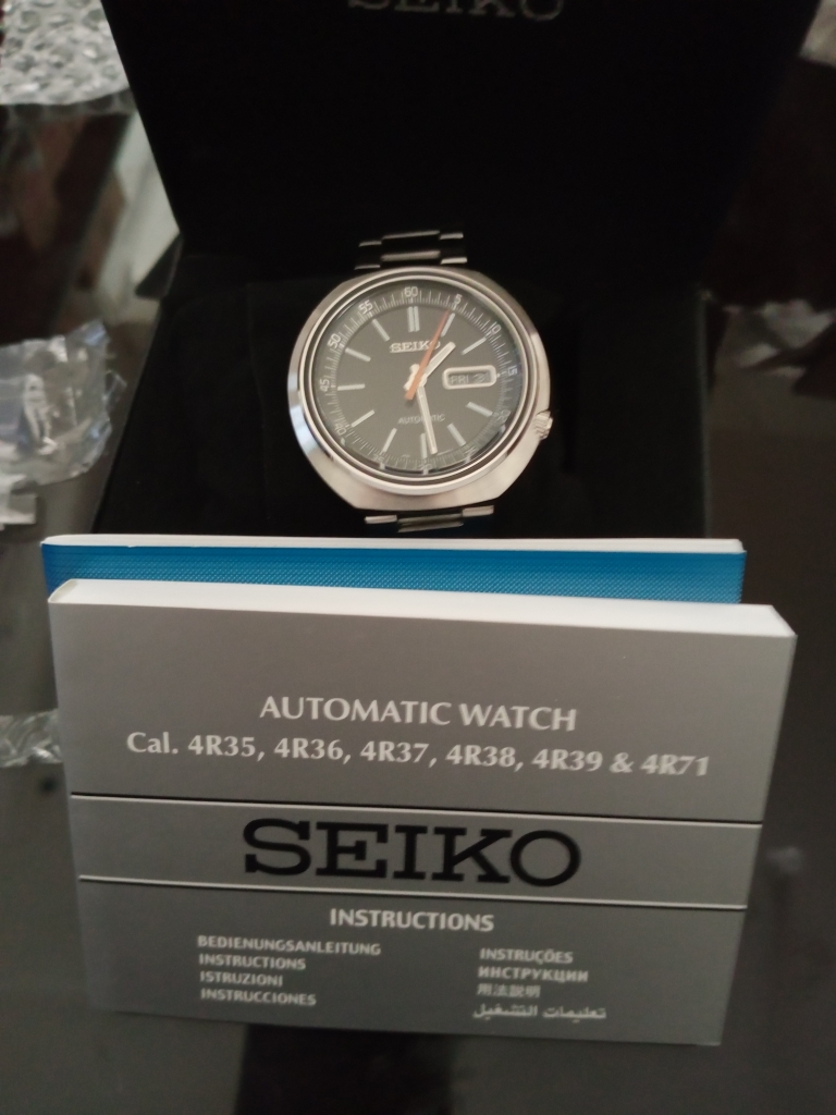 Seiko Automatic SRPC11K1 Recraft Black Dial Jam Tangan Pria