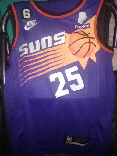 Mikal Bridges 25 Phoenix Suns Purple 2022-23 Icon Edition Men Jersey  Swingman - Bluefink