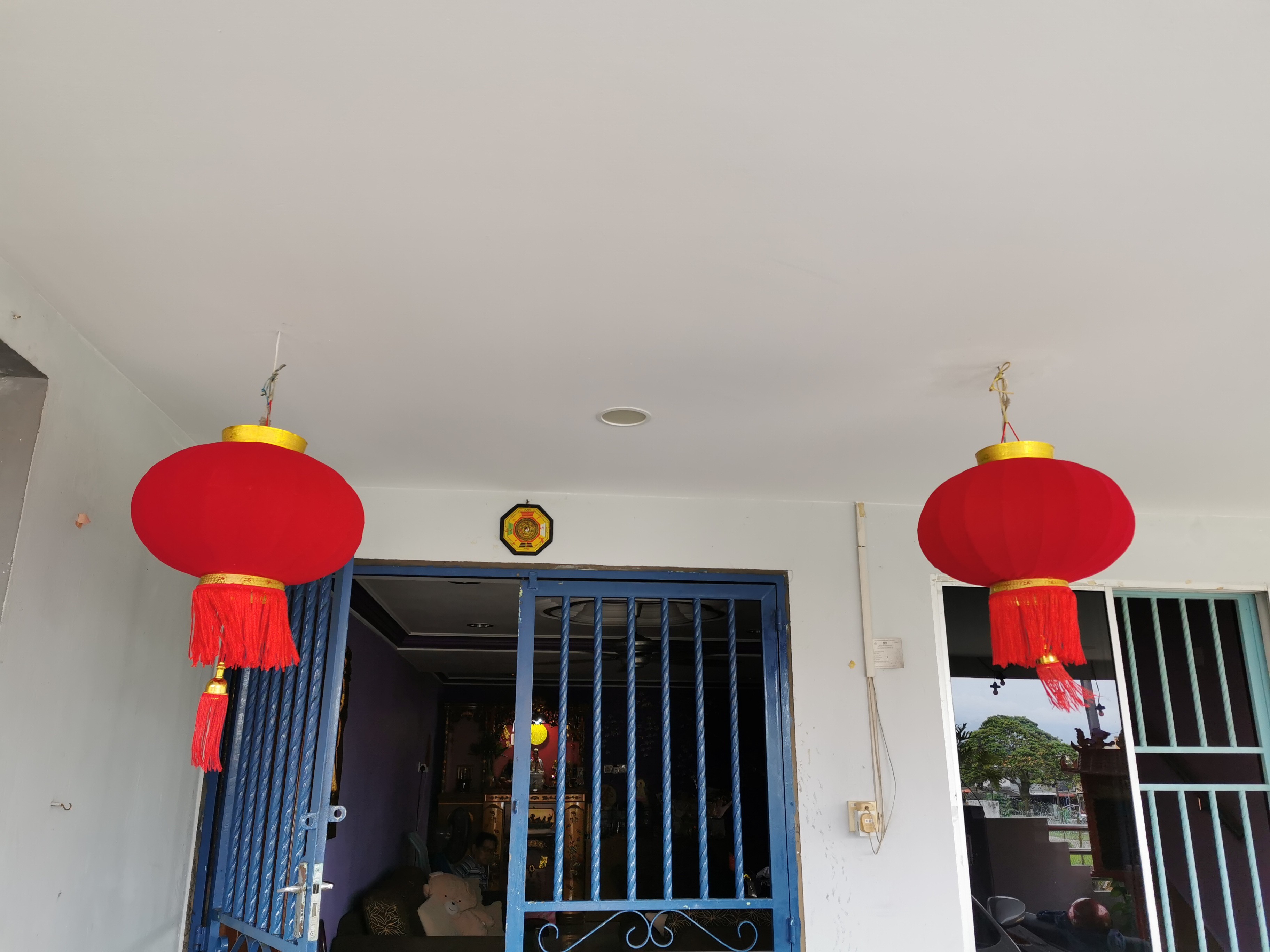 绒布灯笼Chinese New Year Velvet Lantern 金边绒布宫灯( Price in 1 pair ,  1对价钱）高级厚绒布宫灯＃新年灯笼