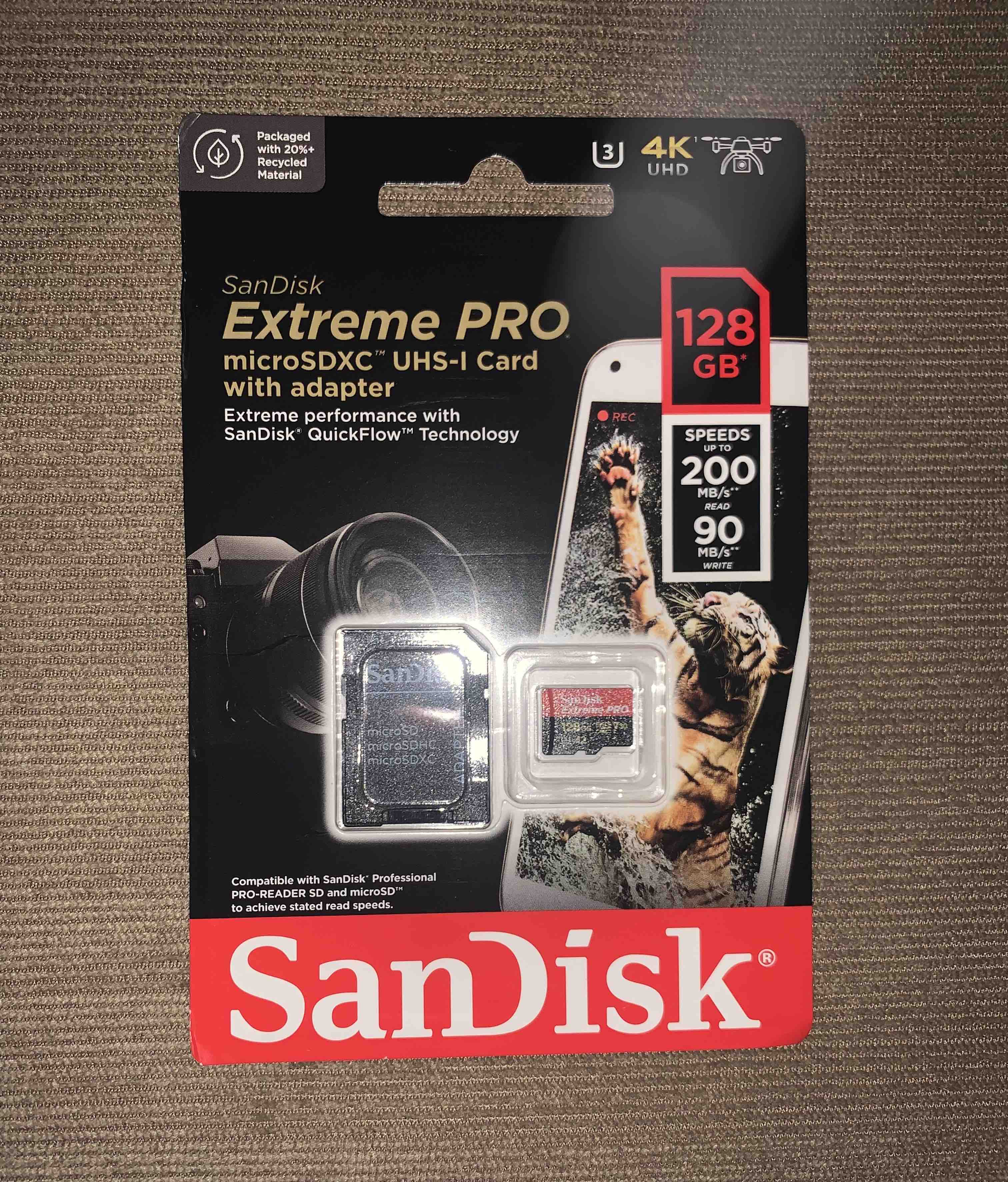 SanDisk Extreme PRO Series 128GB Micro SD Card with Adapter, A2 UHS-I Class  10 U3 V30 up to 200MB/s SDSQXCD-128G-GN6MA (NEW MODEL) | Lazada PH