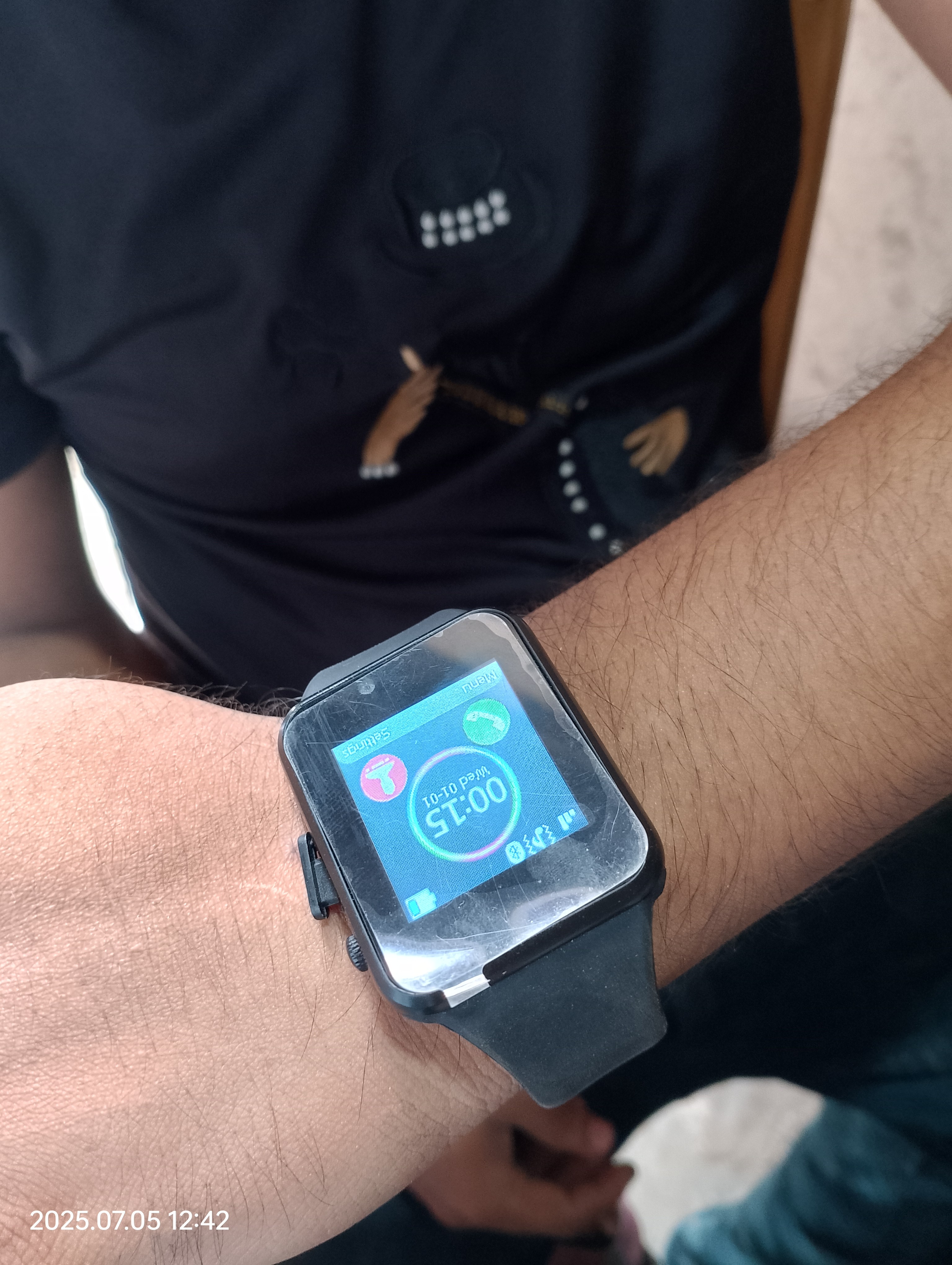 RX-G10D Bluetooth Smart Watch with GPS Black