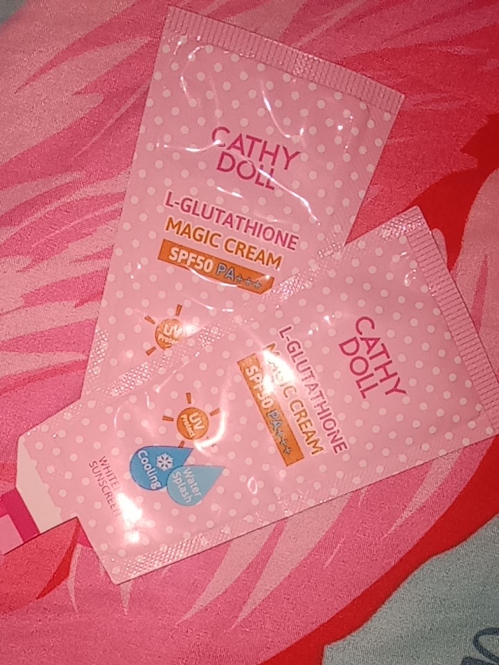 Cathy Doll L-Glutathione Magic Cream SPF50 8ml Waterproof Sun Protection Cream Travel Size Sunscreen Lotion Normal Combination Skin Care - Lazada