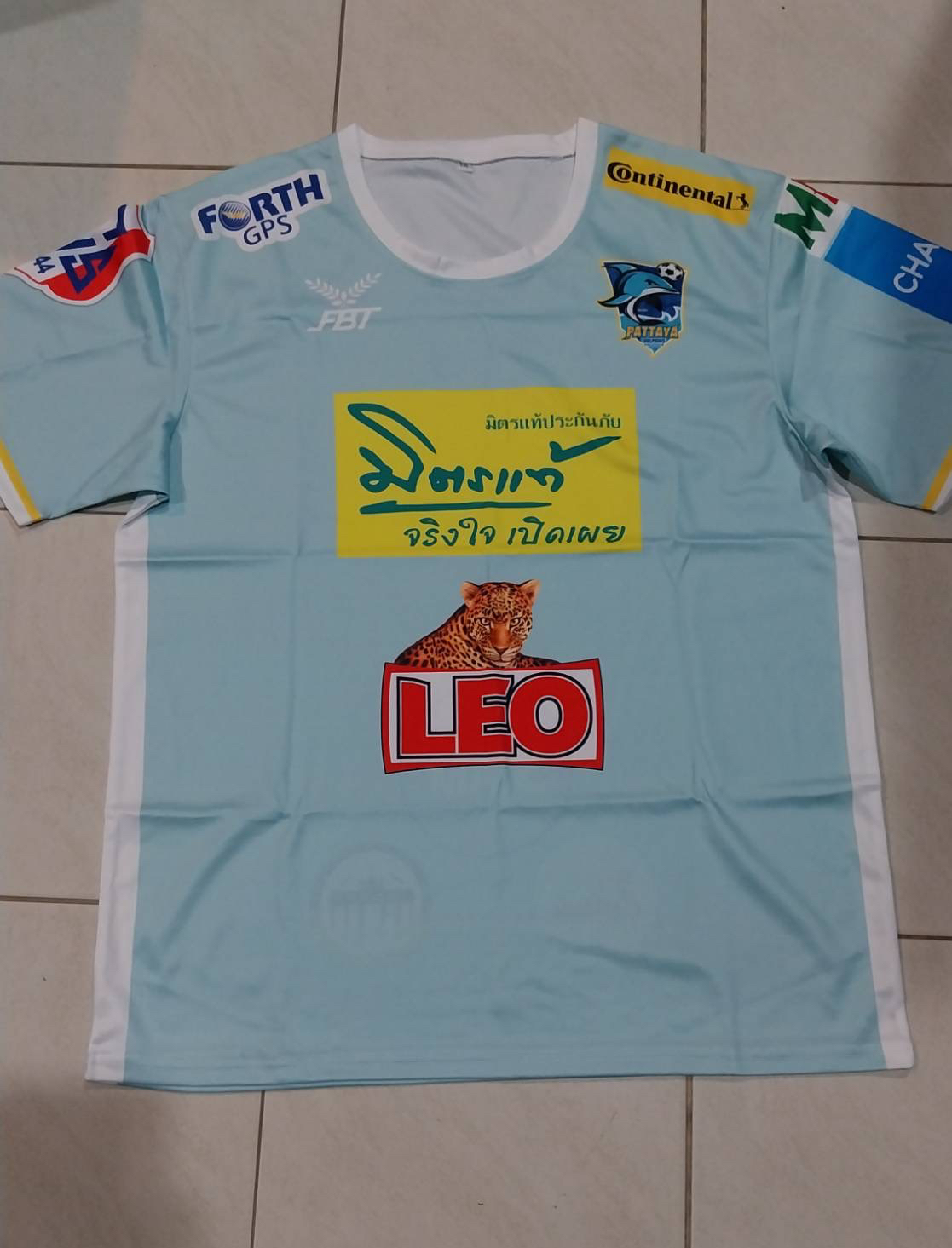 Maillot De Foot Domicile Pattaya Dolphins FC Thaïlande 2022 Taille XL - Neuf Avec étiquette
