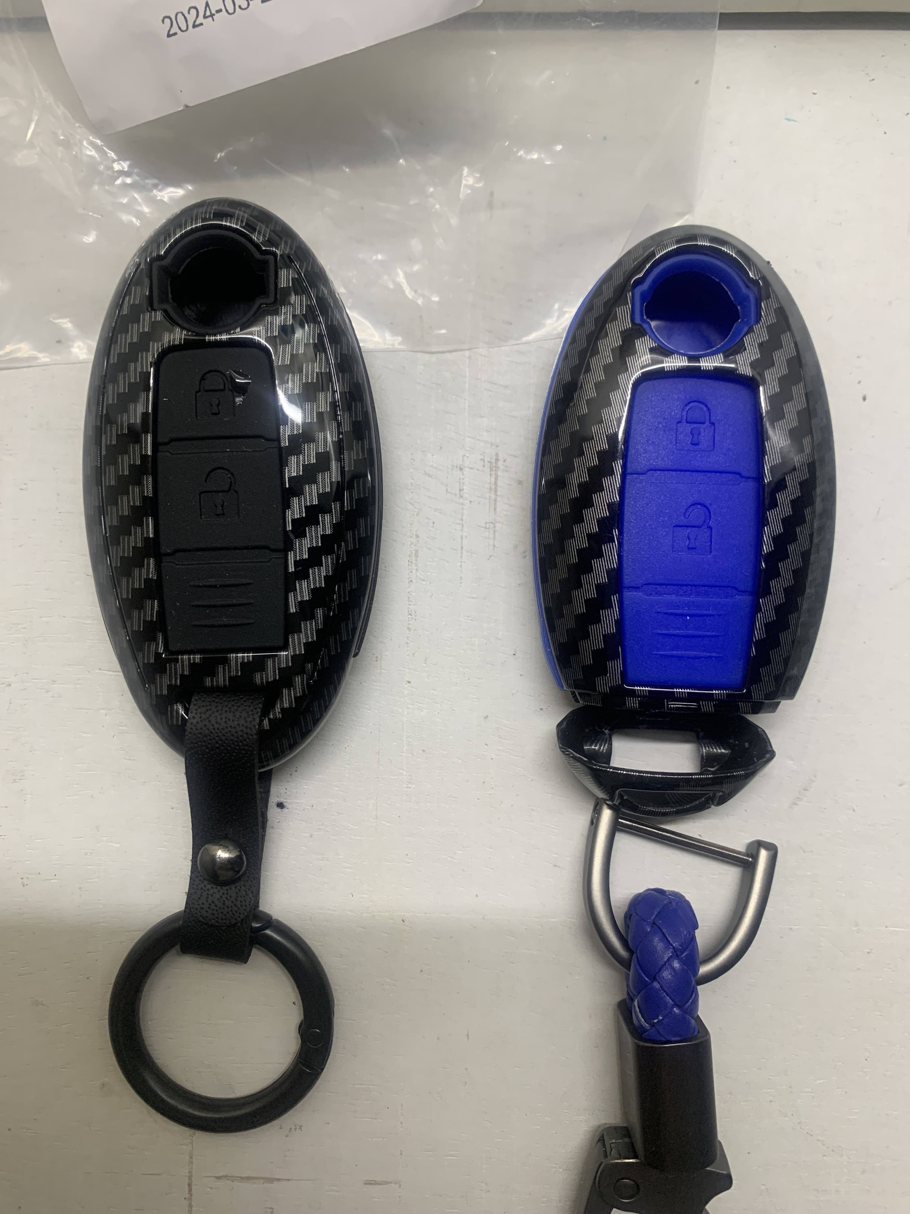 Carbon Fiber Key Fob Cover For Nissan Armada, Titan, Pathfinder (2022-2024) - Sleek & Protective - View #6
